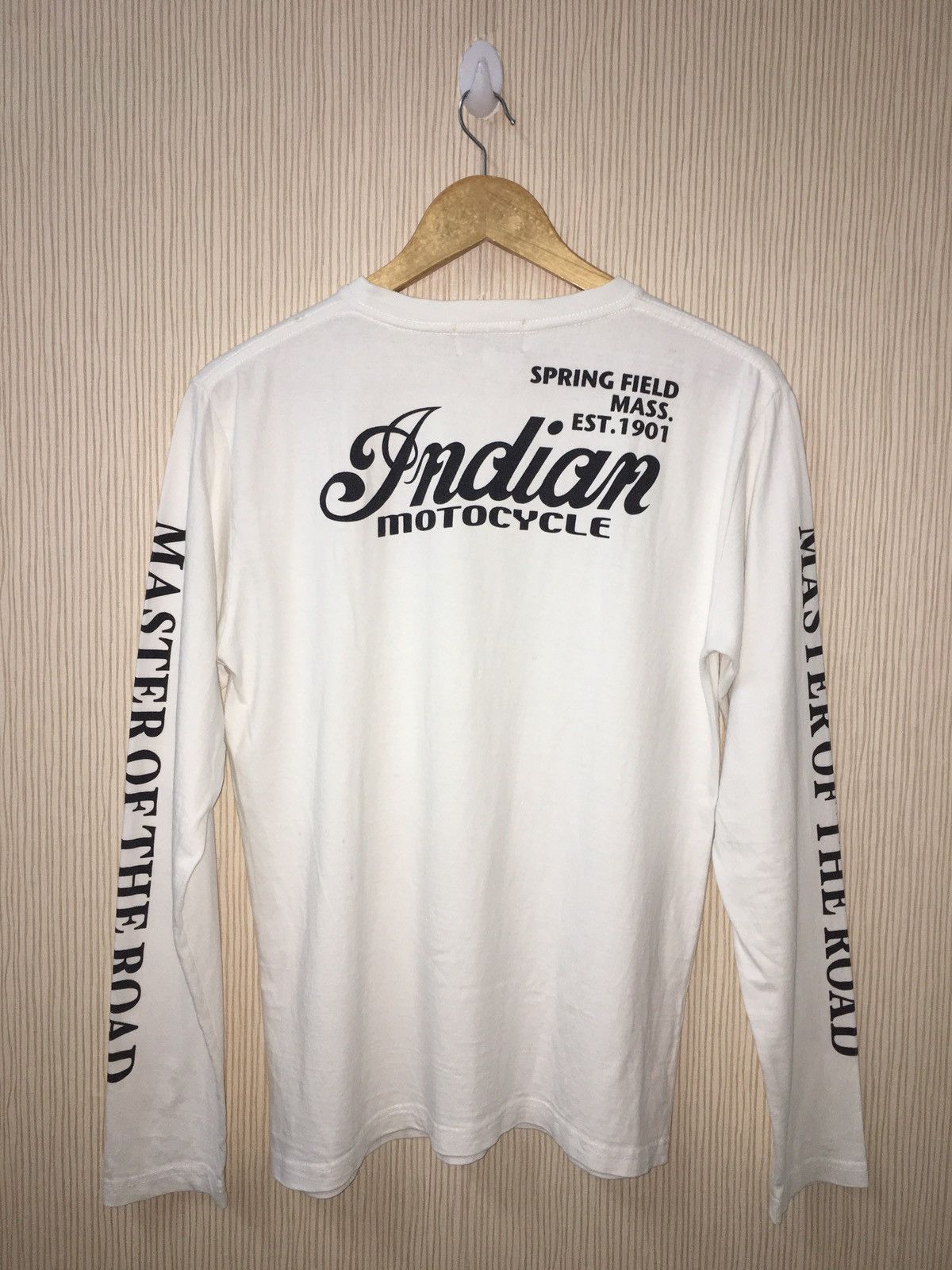 Harley Davidson × Indian Motorcycle × Vintage Indian Motorcycle Long Sleeve Tshirt rare design Size US L / EU 52-54 / 3 - 2 Thumbnail
