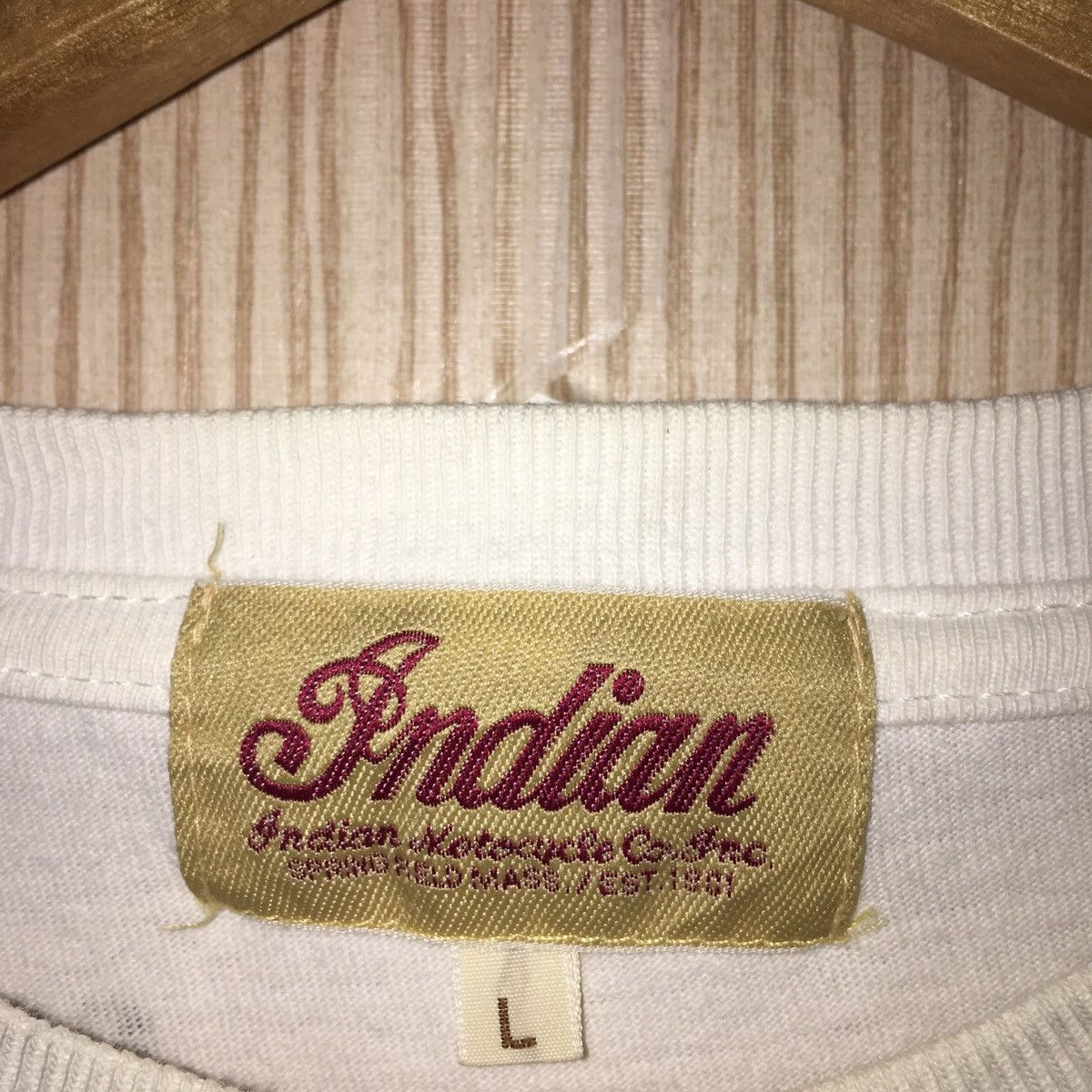 Harley Davidson × Indian Motorcycle × Vintage Indian Motorcycle Long Sleeve Tshirt rare design Size US L / EU 52-54 / 3 - 11 Thumbnail