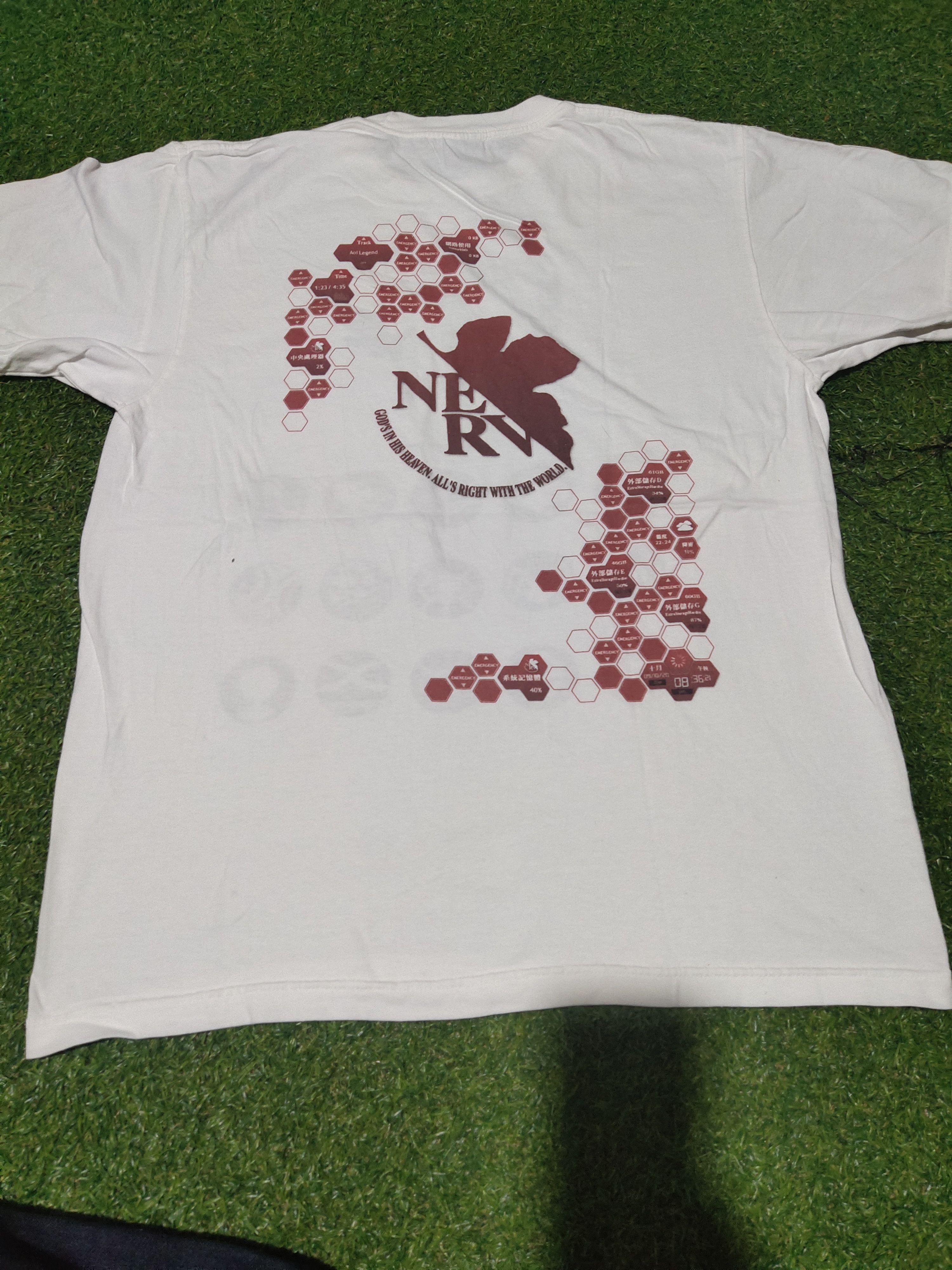 Anime × Vintage RARE EVANGELION ANGEL NERV LOGO ANIME MOVIE Size US L / EU 52-54 / 3 - 2 Thumbnail