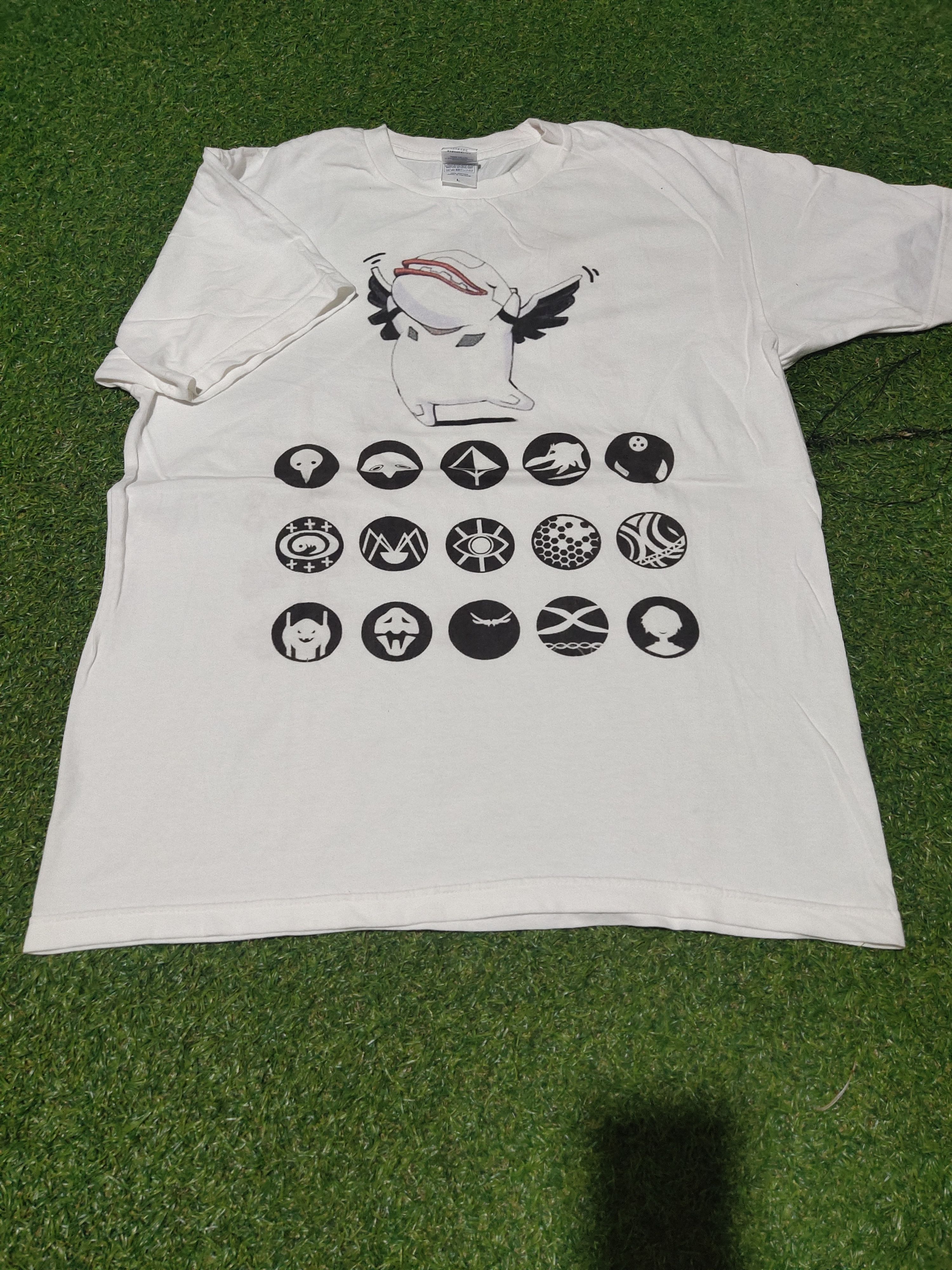 Anime × Vintage RARE EVANGELION ANGEL NERV LOGO ANIME MOVIE Size US L / EU 52-54 / 3 - 1 Thumbnail