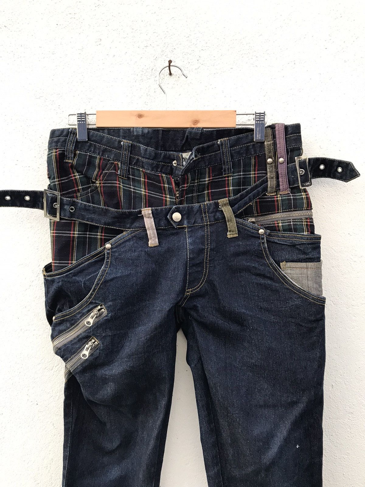 image of Japan Brand Many Dope Double Waist Jeans in Blue, Men's (Size 33)