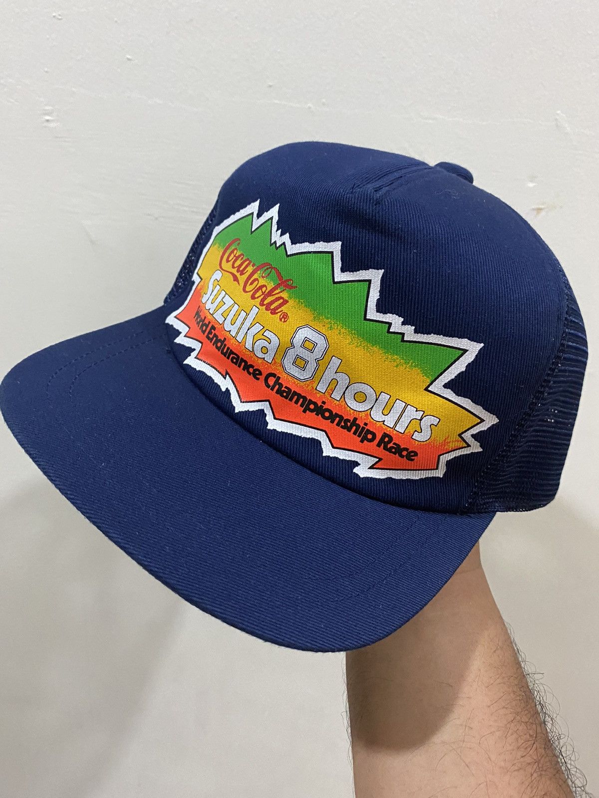 Vintage 90’s Suzuka 8 Hour Racing Trucker Hat Size ONE SIZE - 1 Thumbnail