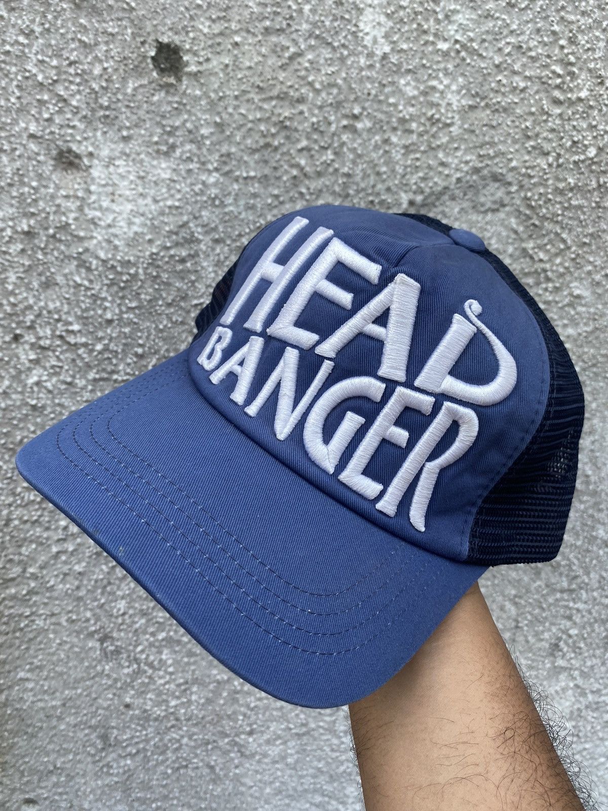 🔥Vintage🔥 HEAD BANGER Full Embroid Trucked Hat