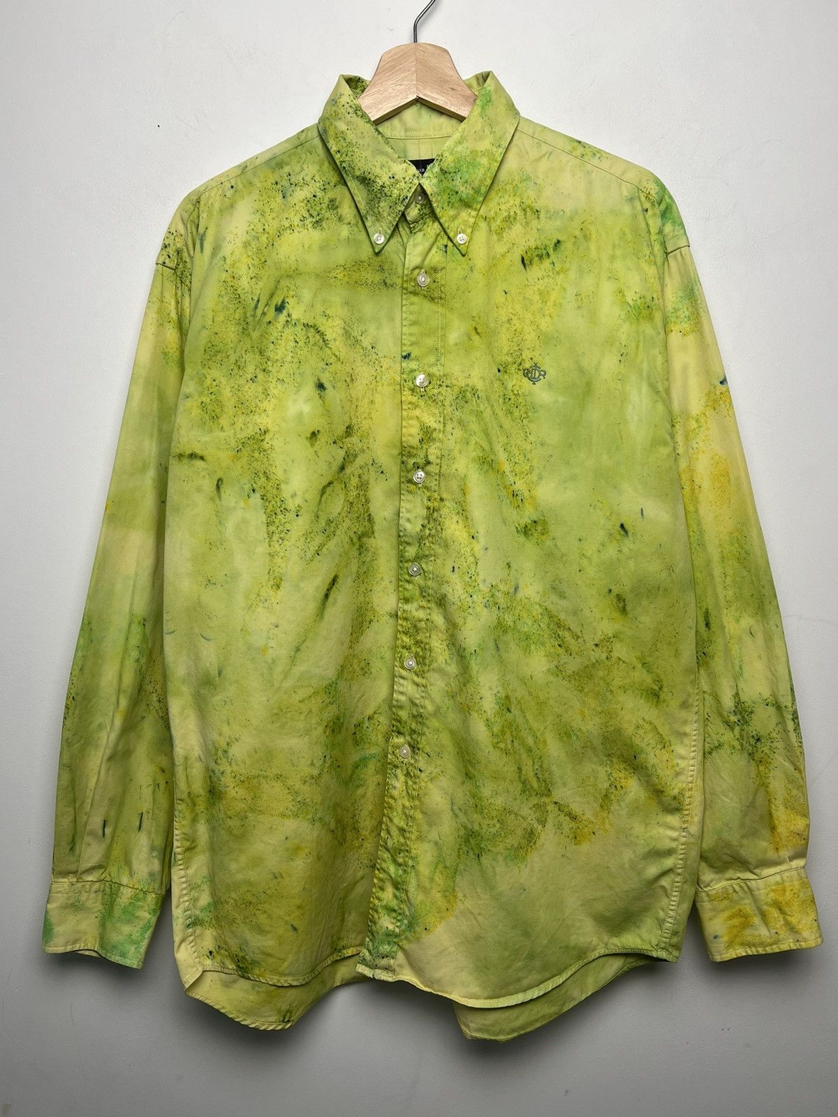 Christian Dior Monsieur DIOR tie dye 1/1 solid cotton vintage shirt 4g volt Size US L / EU 52-54 / 3 - 3 Thumbnail