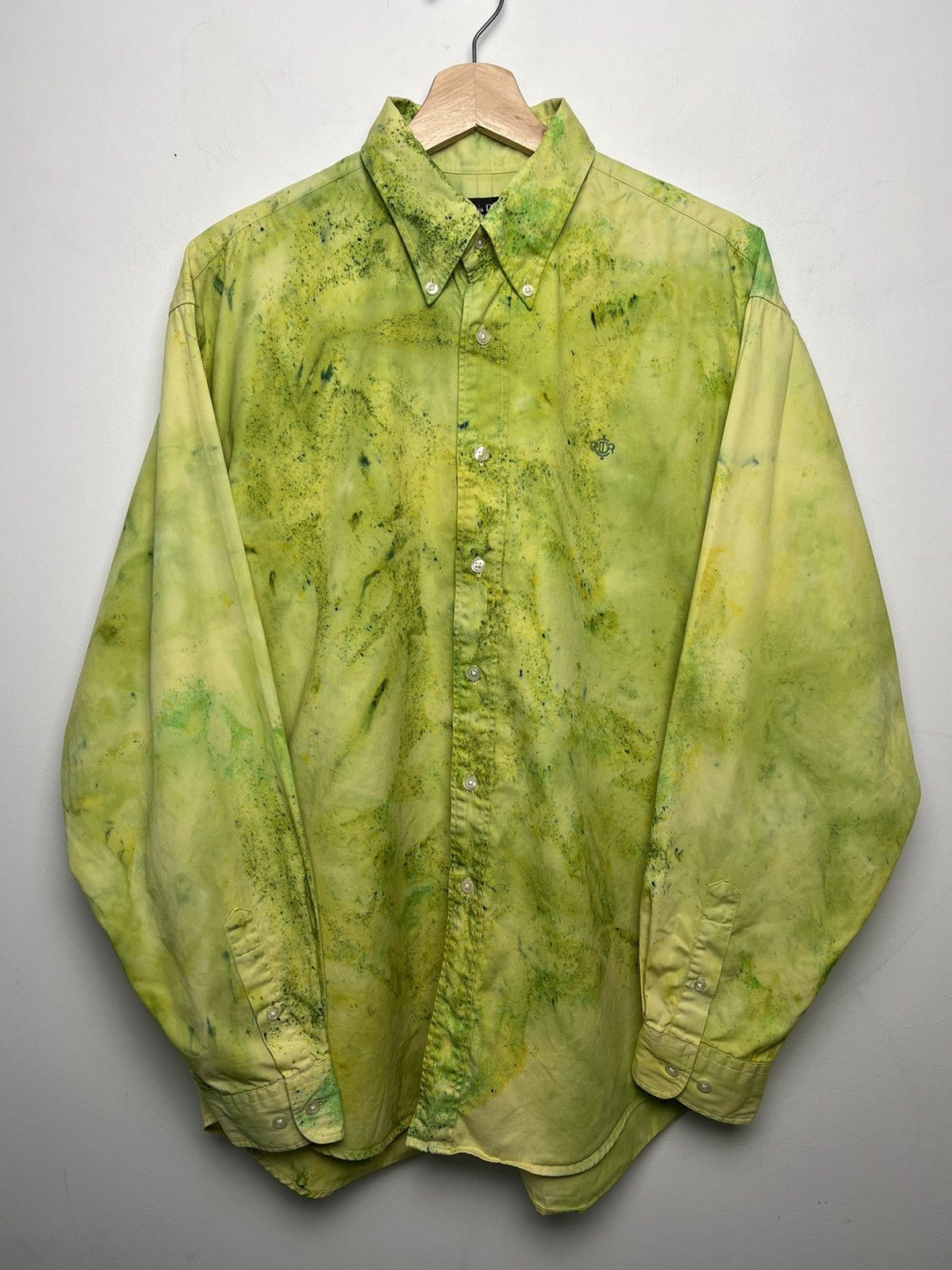 Christian Dior Monsieur DIOR tie dye 1/1 solid cotton vintage shirt 4g volt Size US L / EU 52-54 / 3 - 2 Thumbnail