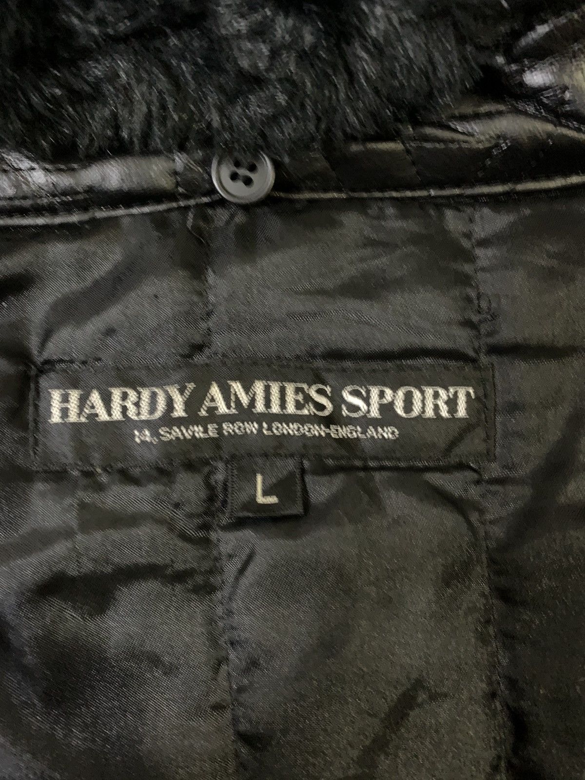 Hardy Amies Hardy Amies Monogram Leather Jacket Size US L / EU 52-54 / 3 - 13 Thumbnail