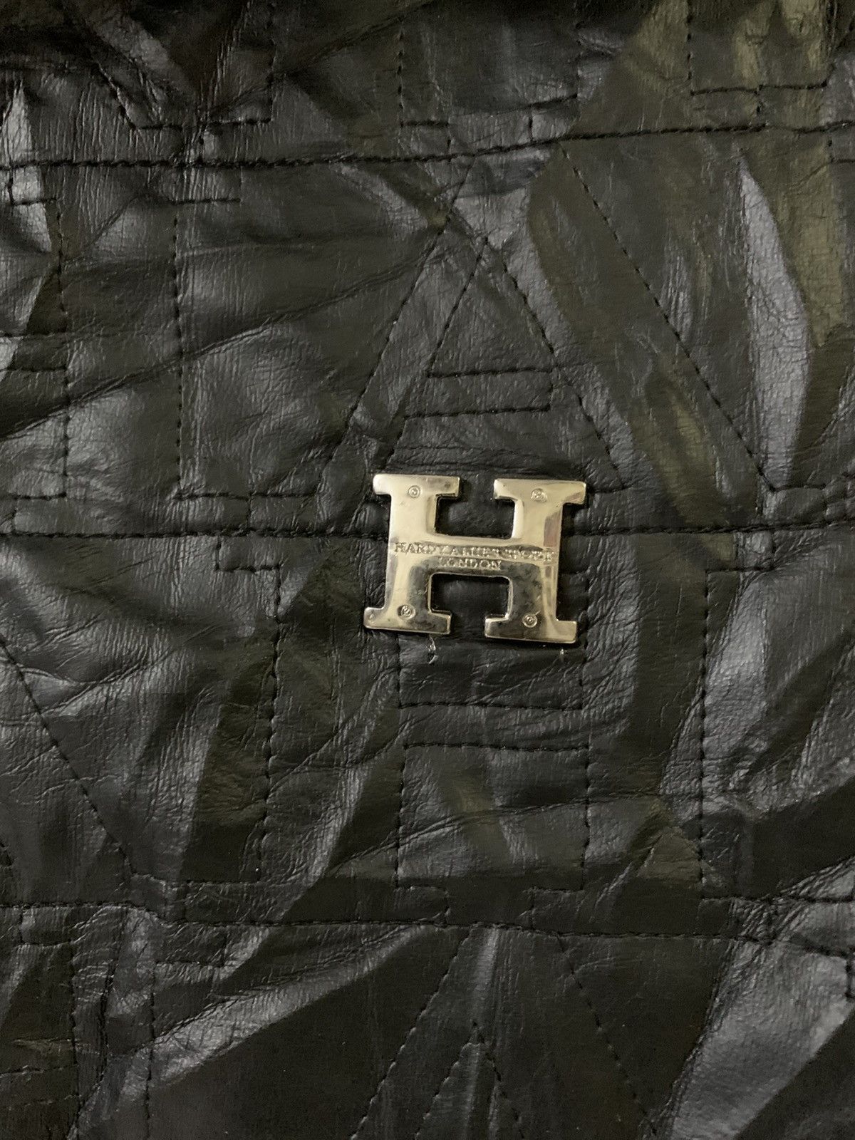 Hardy Amies Hardy Amies Monogram Leather Jacket Size US L / EU 52-54 / 3 - 5 Thumbnail