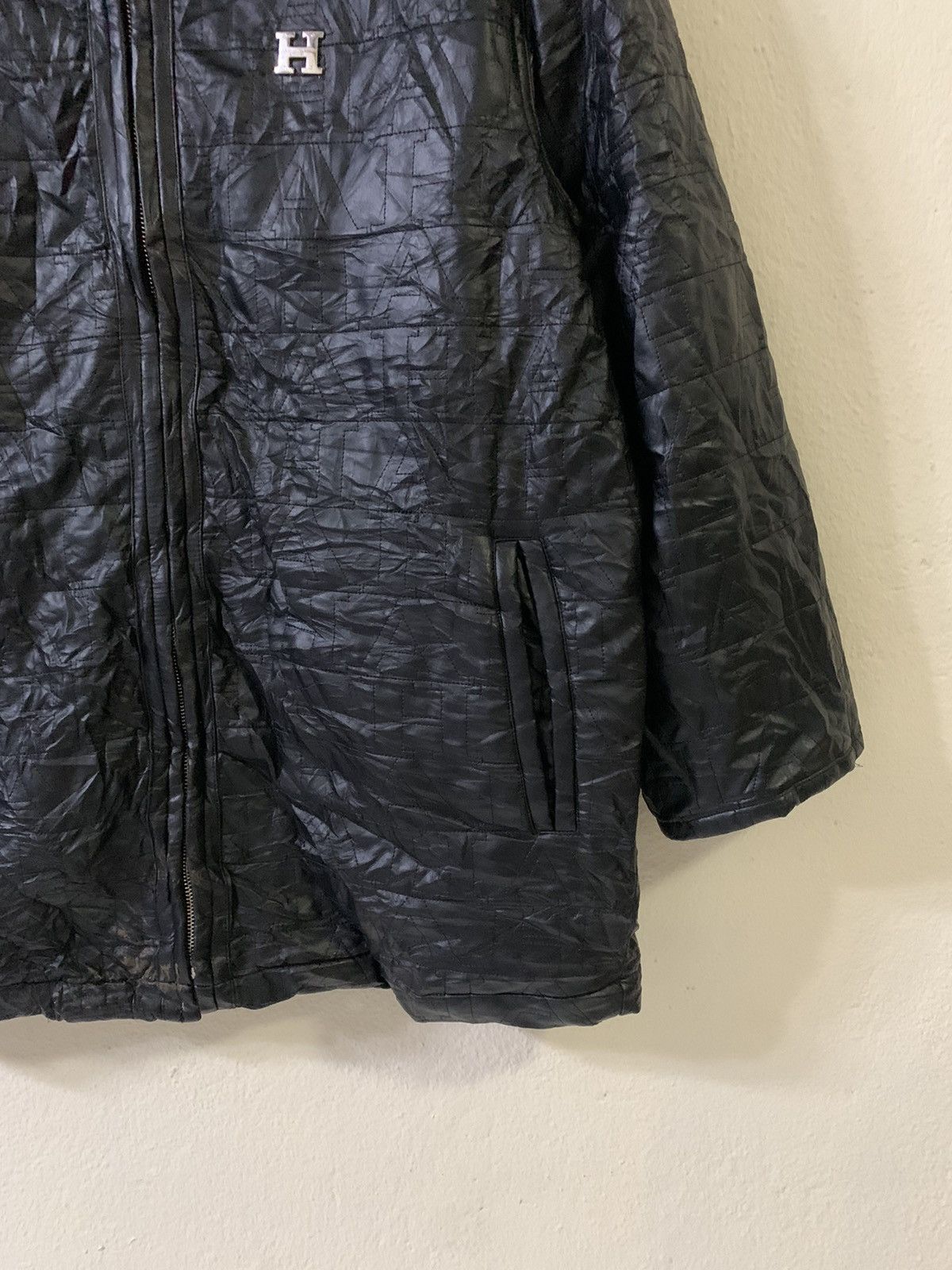 Hardy Amies Hardy Amies Monogram Leather Jacket Size US L / EU 52-54 / 3 - 2 Thumbnail