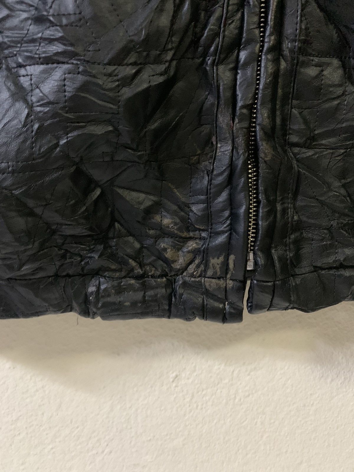Hardy Amies Hardy Amies Monogram Leather Jacket Size US L / EU 52-54 / 3 - 7 Thumbnail
