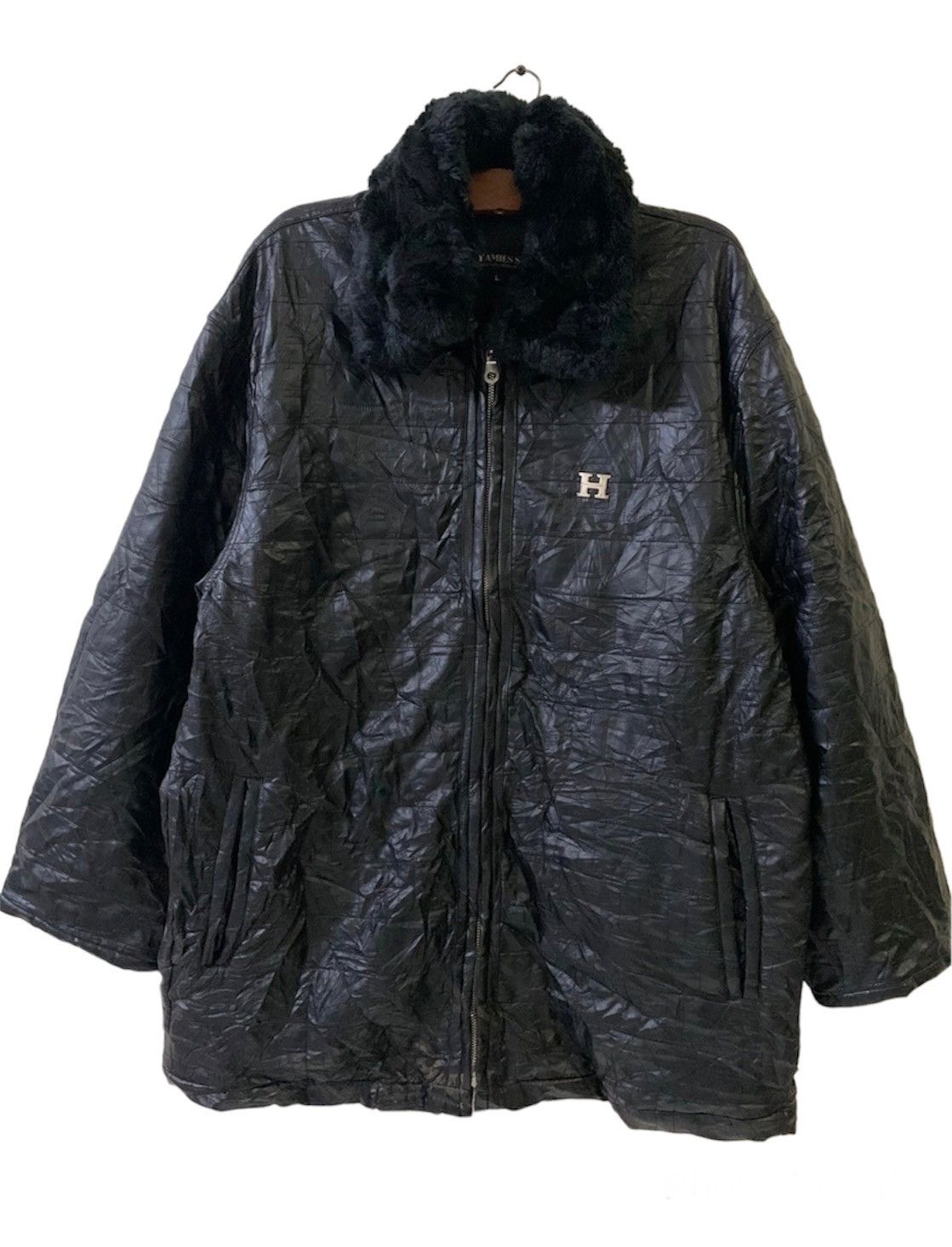 Hardy Amies Hardy Amies Monogram Leather Jacket Size US L / EU 52-54 / 3 - 1 Thumbnail