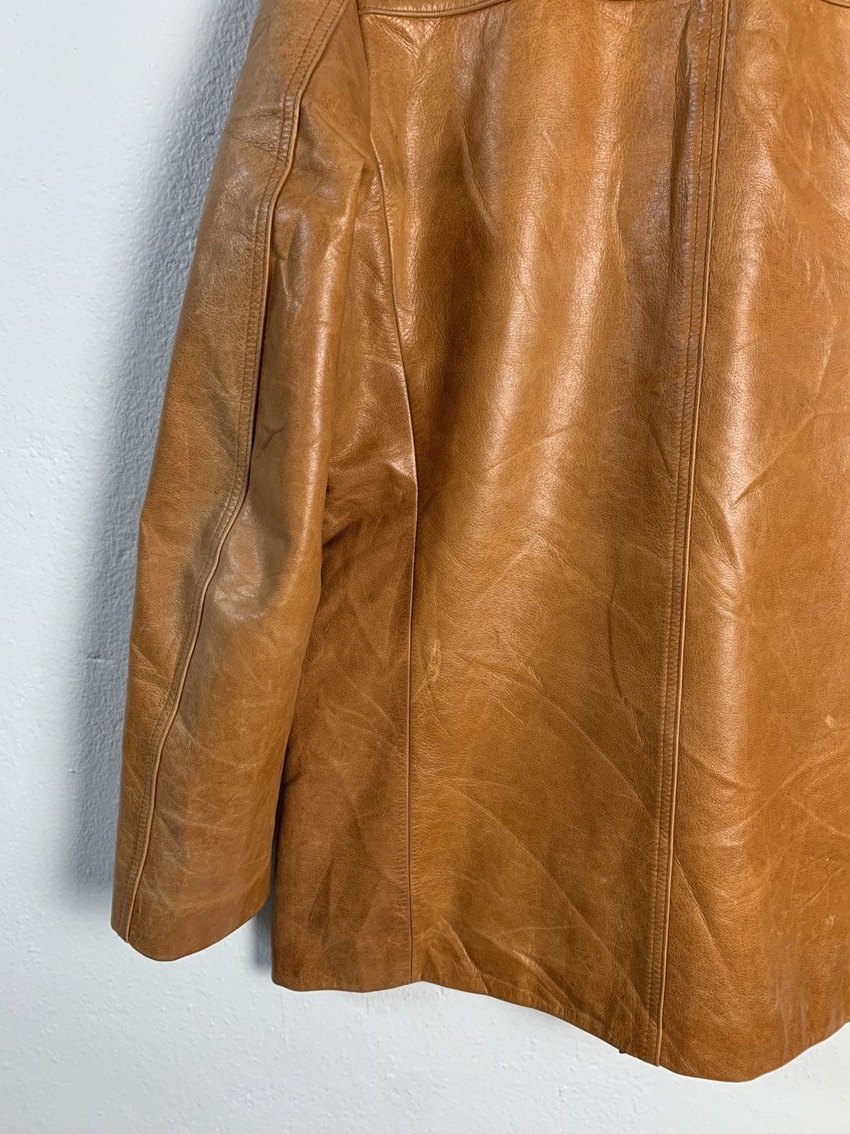 Japanese Brand Jun Men Leather Jacket Size US M / EU 48-50 / 2 - 10 Thumbnail