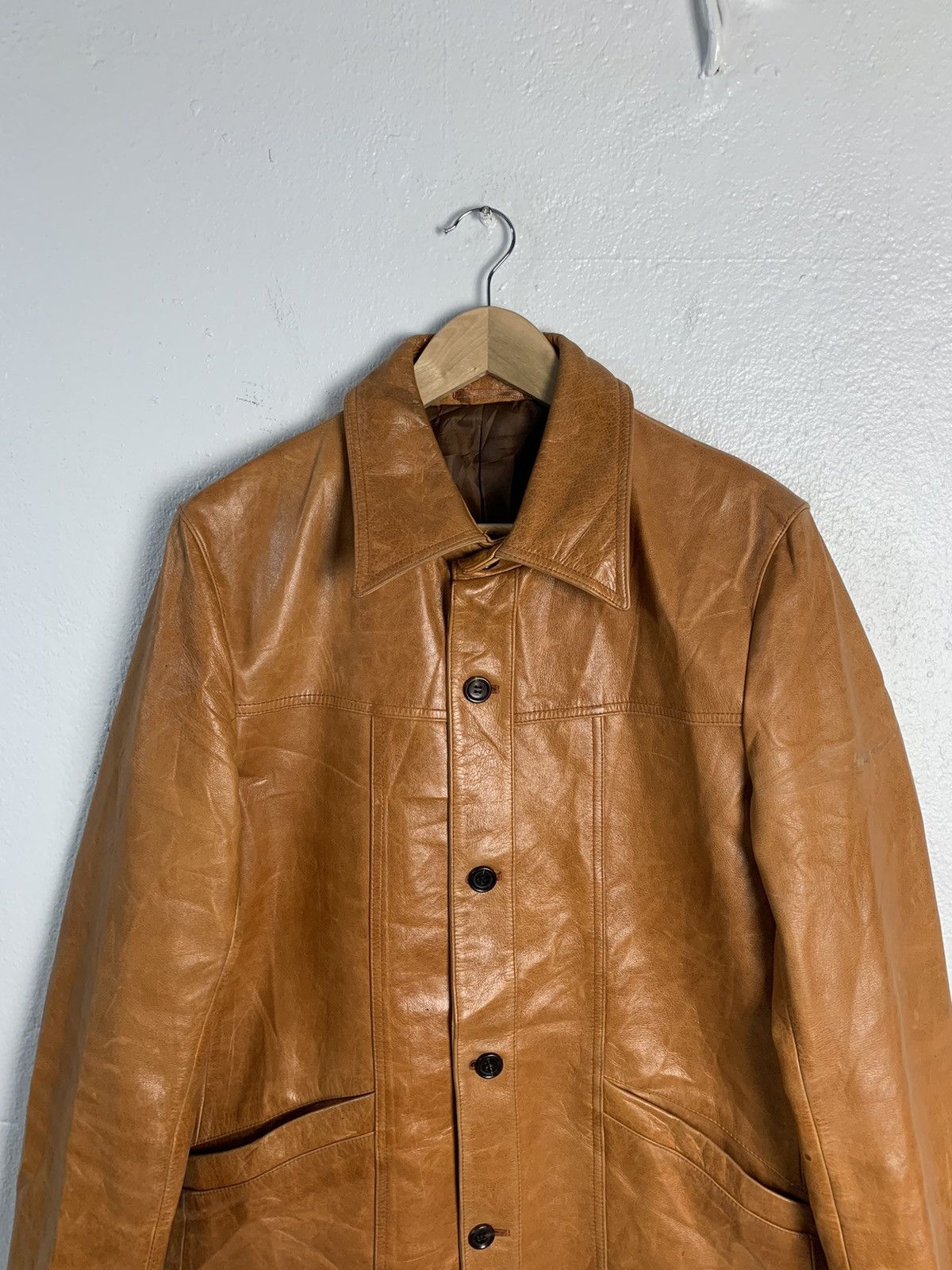 Japanese Brand Jun Men Leather Jacket Size US M / EU 48-50 / 2 - 4 Thumbnail