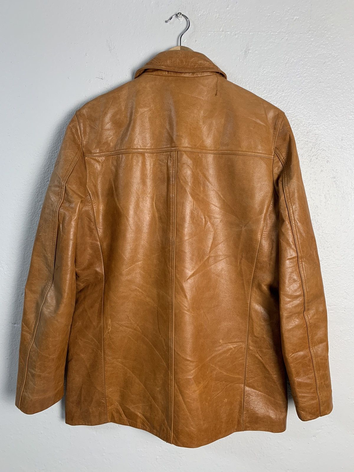 Japanese Brand Jun Men Leather Jacket Size US M / EU 48-50 / 2 - 8 Thumbnail