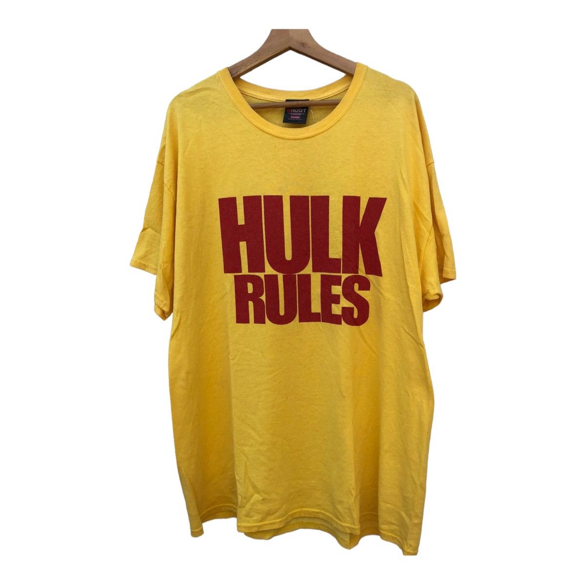 image of Wwf Hulk Hogan Rules 30Th Anniversary in Yellow, Men's (Size XL)