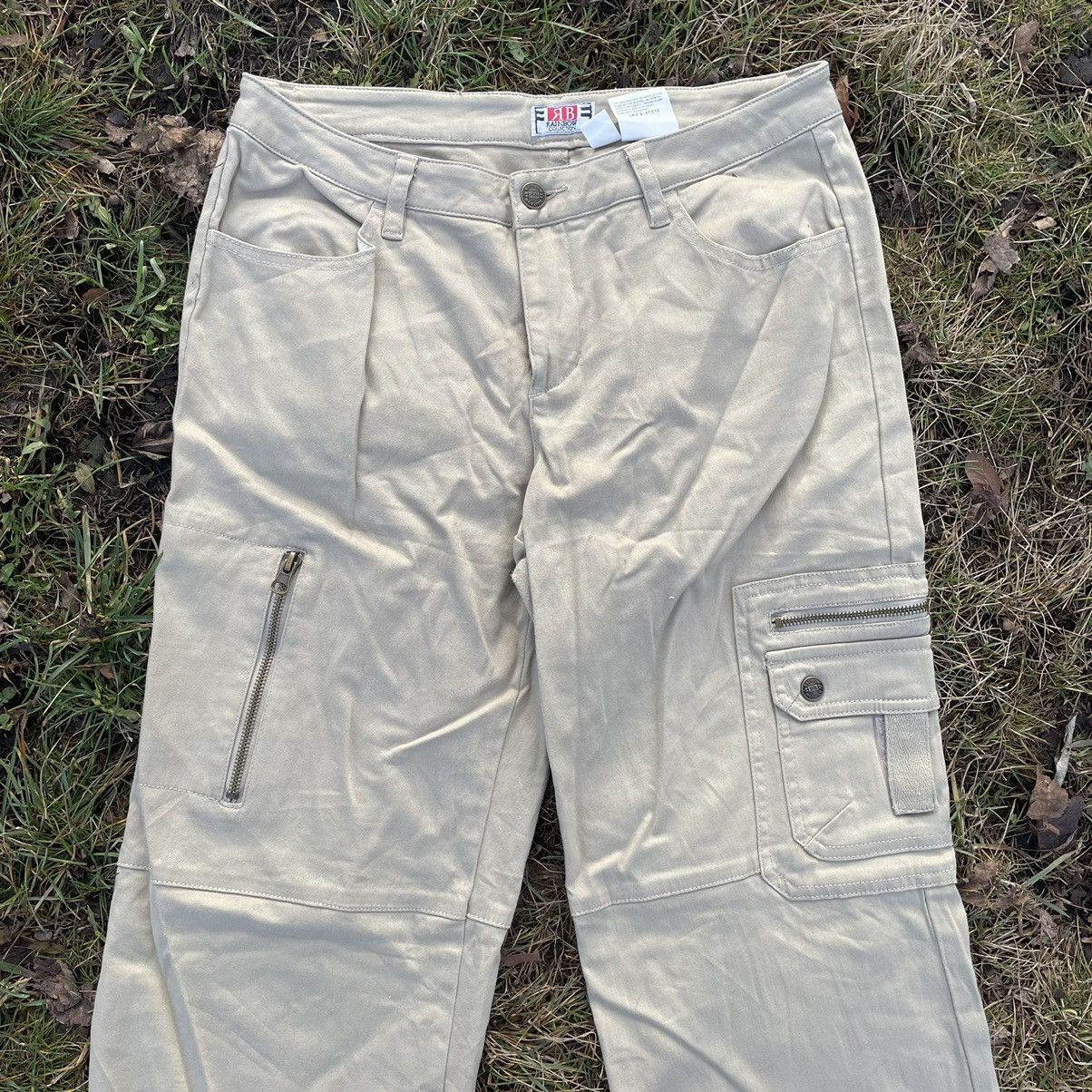 Vintage Vintage 90s Cargo Pants y2k Flared Parachute 30 Size 30" / US 8 / IT 44 - 4 Thumbnail
