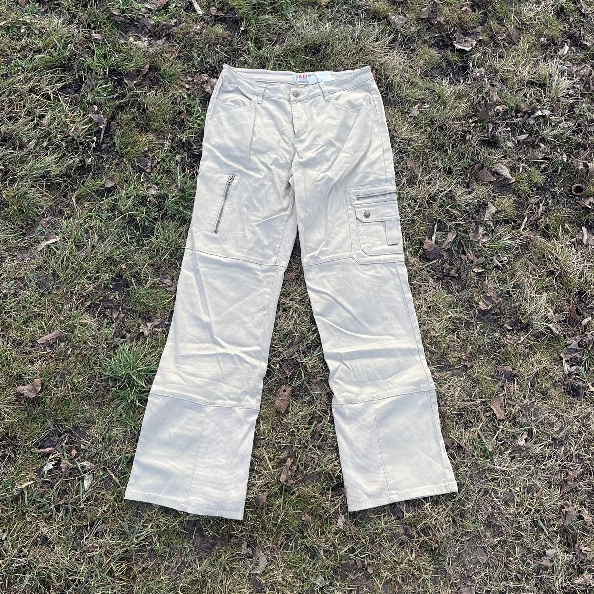 Vintage Vintage 90s Cargo Pants y2k Flared Parachute 30 Size 30" / US 8 / IT 44 - 1 Thumbnail