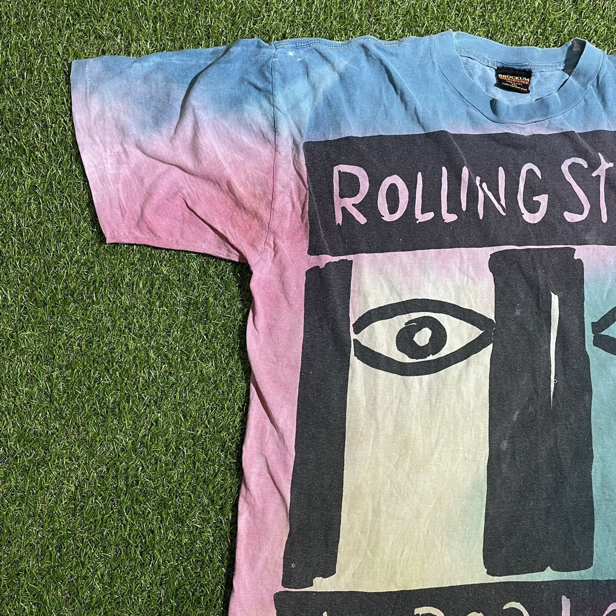 Band Tees Vintage 90s The Rilling Stones Face Tour Language Band Tee Size US XXL / EU 58 / 5 - 5 Thumbnail
