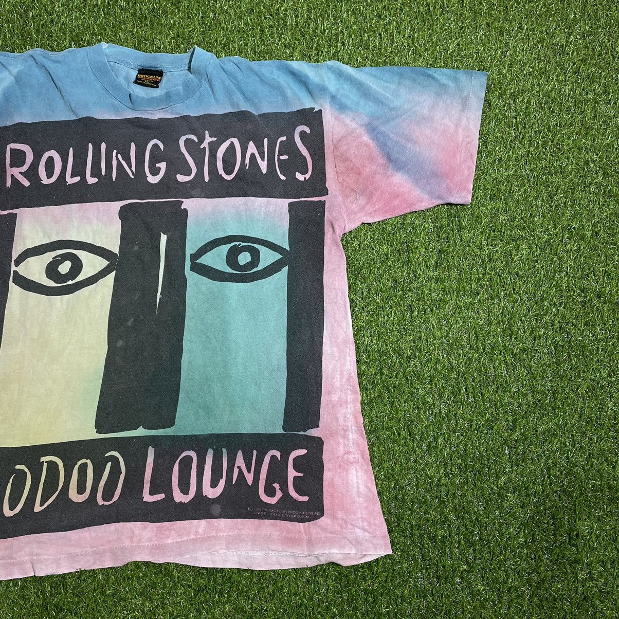 Band Tees Vintage 90s The Rilling Stones Face Tour Language Band Tee Size US XXL / EU 58 / 5 - 4 Thumbnail