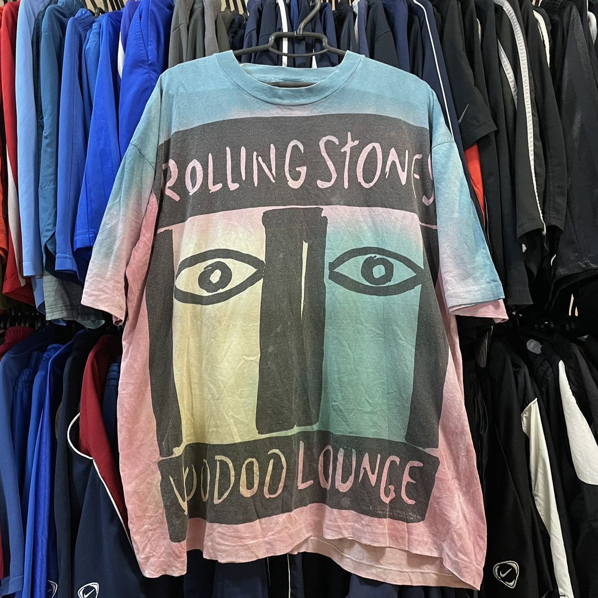 Band Tees Vintage 90s The Rilling Stones Face Tour Language Band Tee Size US XXL / EU 58 / 5 - 1 Thumbnail