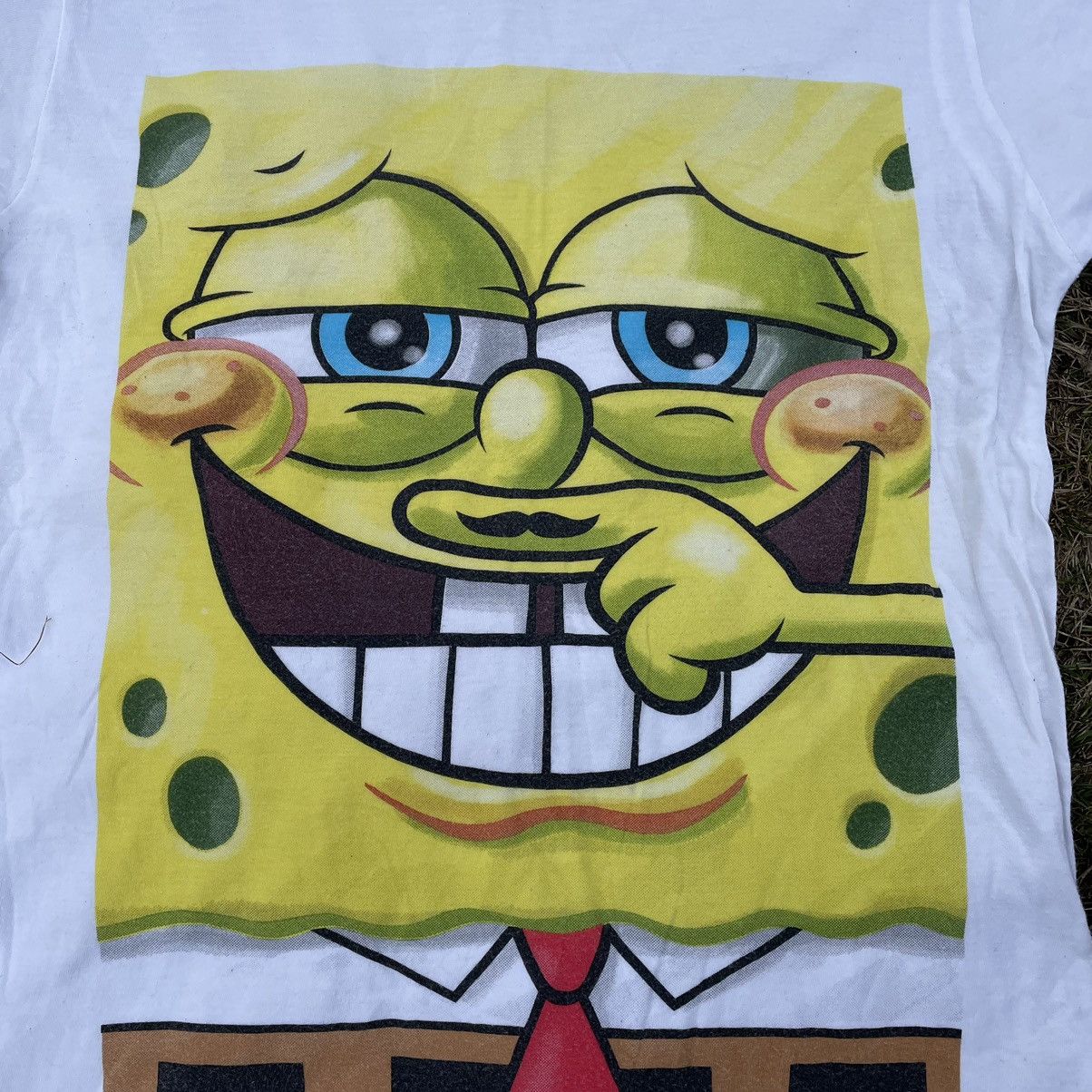 Vintage Vintage Y2K Spongebob Graphic Tee Funny Character Print L Size US L / EU 52-54 / 3 - 6 Thumbnail
