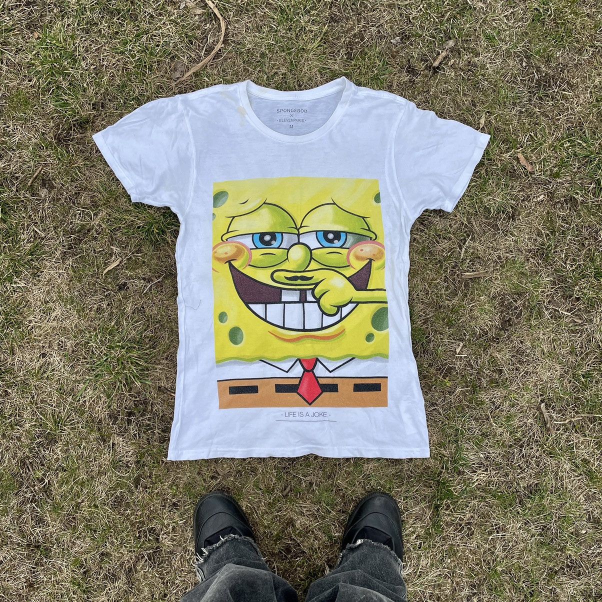 Vintage Vintage Y2K Spongebob Graphic Tee Funny Character Print L Size US L / EU 52-54 / 3 - 1 Thumbnail