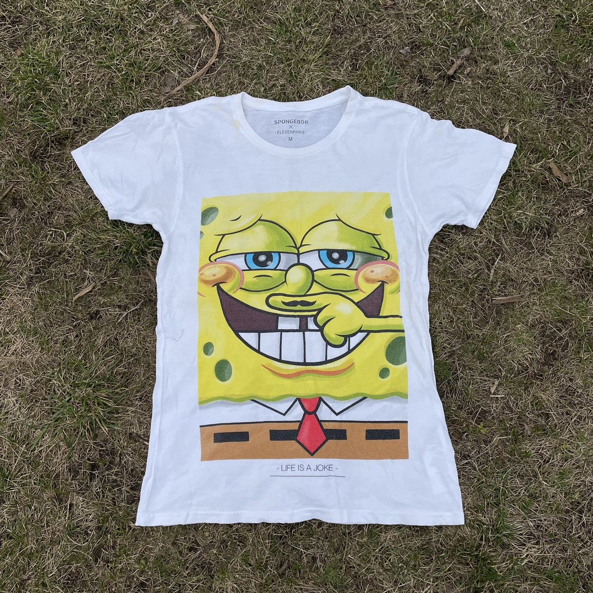 Vintage Vintage Y2K Spongebob Graphic Tee Funny Character Print L Size US L / EU 52-54 / 3 - 3 Thumbnail