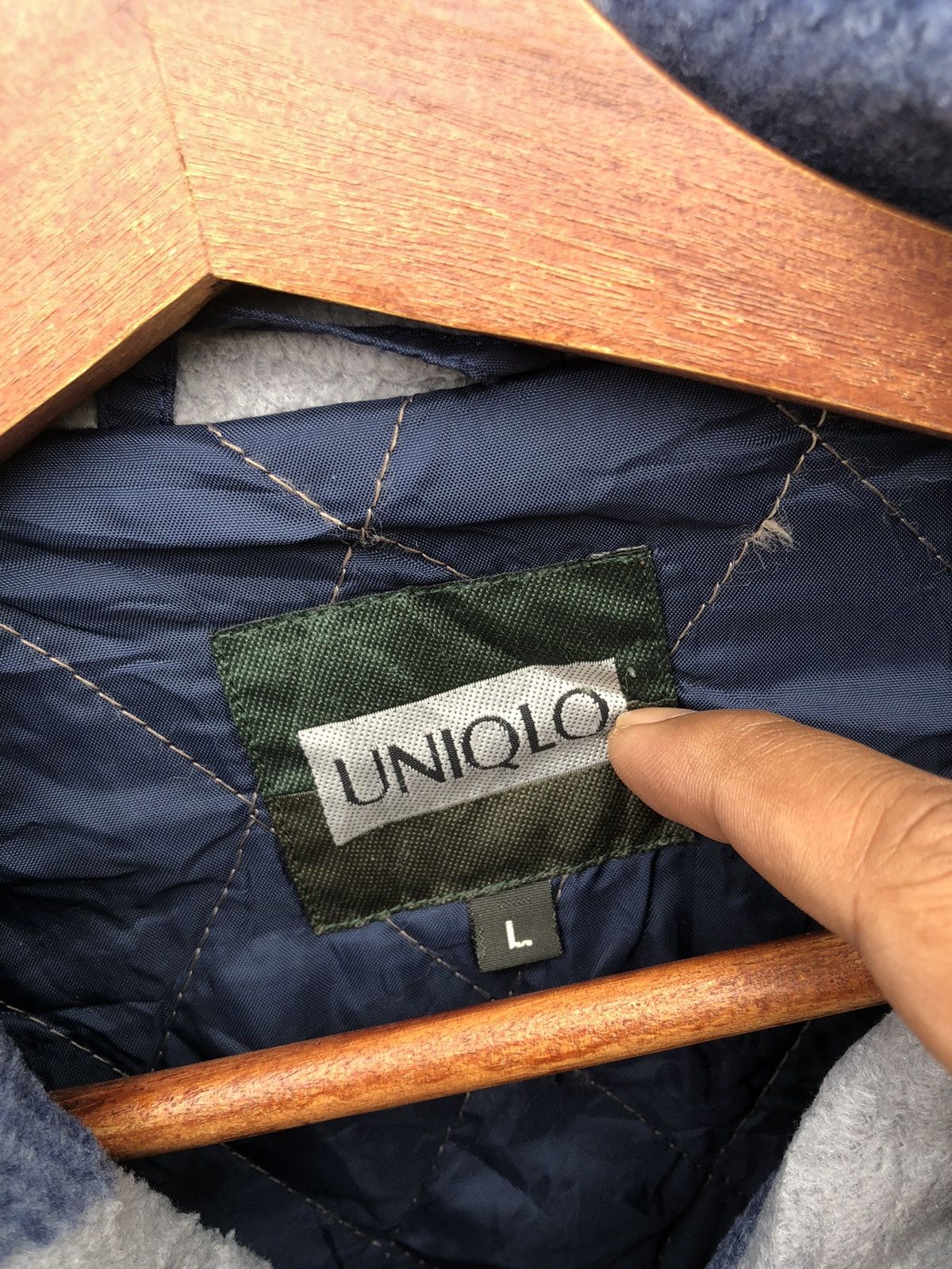 Flannel × Uniqlo Uniqlo Sherpa Fleece Jacket Checkered Size US L / EU 52-54 / 3 - 4 Thumbnail