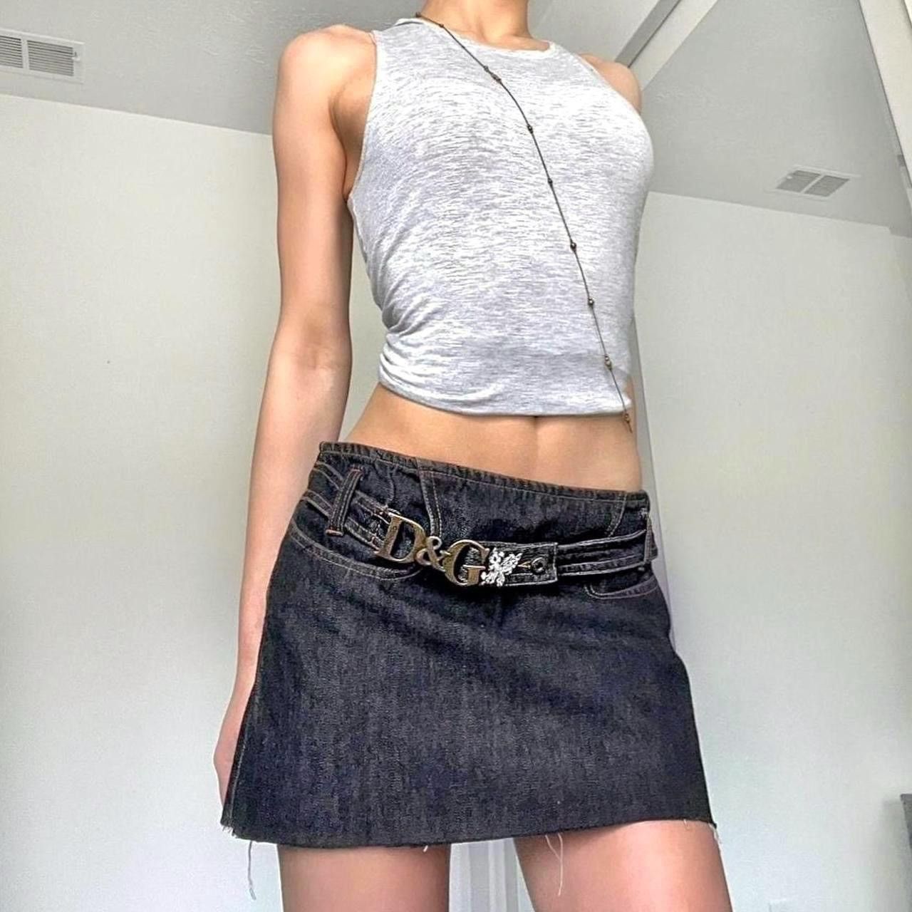 💌VINTAGE RARE DOLCE & GABBANA BELTED MINI SKIRT💌