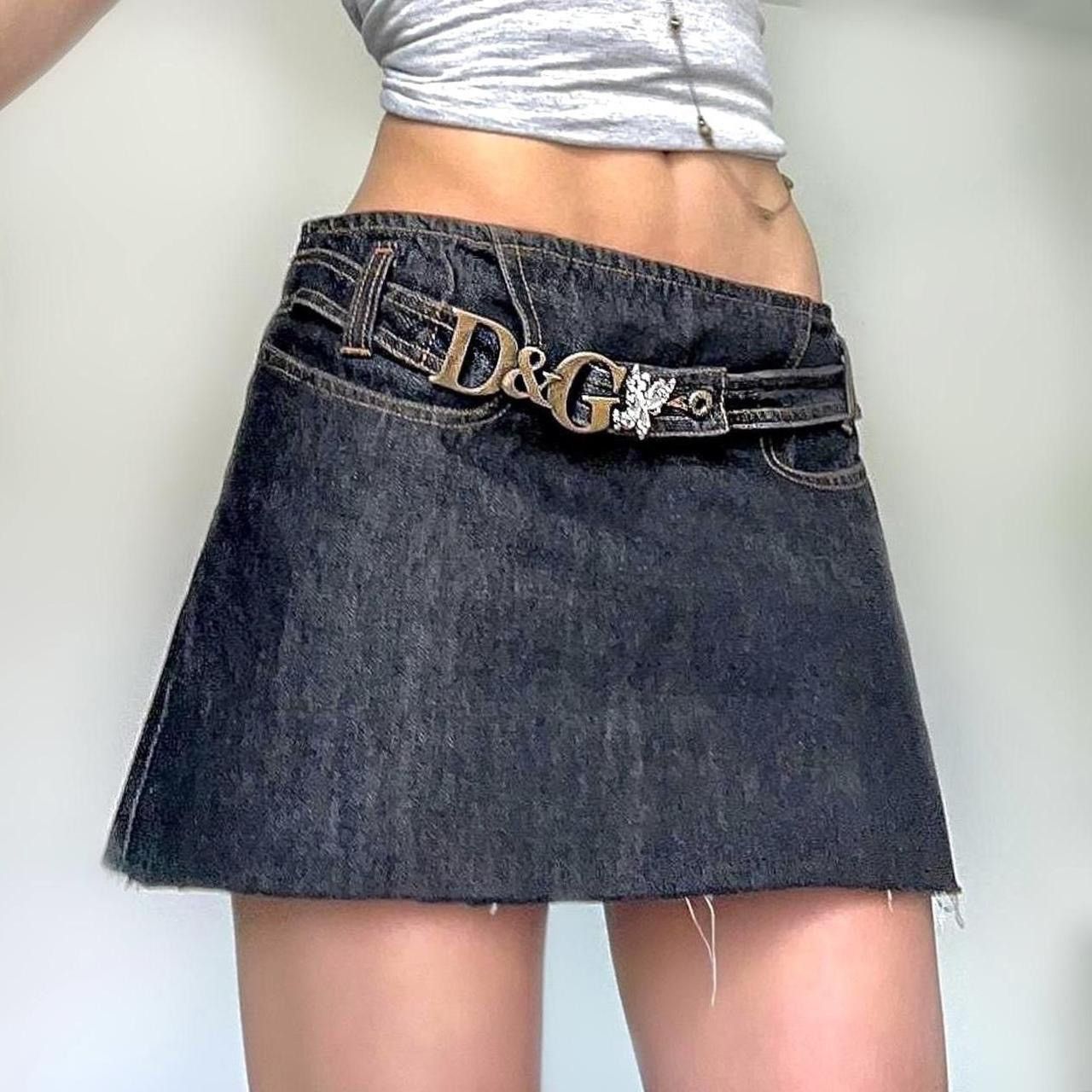 💌VINTAGE RARE DOLCE & GABBANA BELTED MINI SKIRT💌