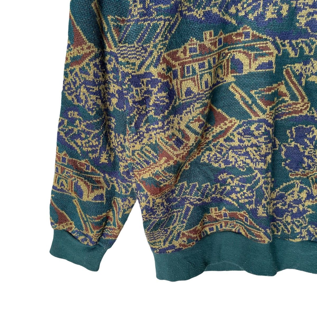 Art Comes First × Vintage Maceli Art Abstract Pattern Knitted Sweater Size US M / EU 48-50 / 2 - 3 Thumbnail