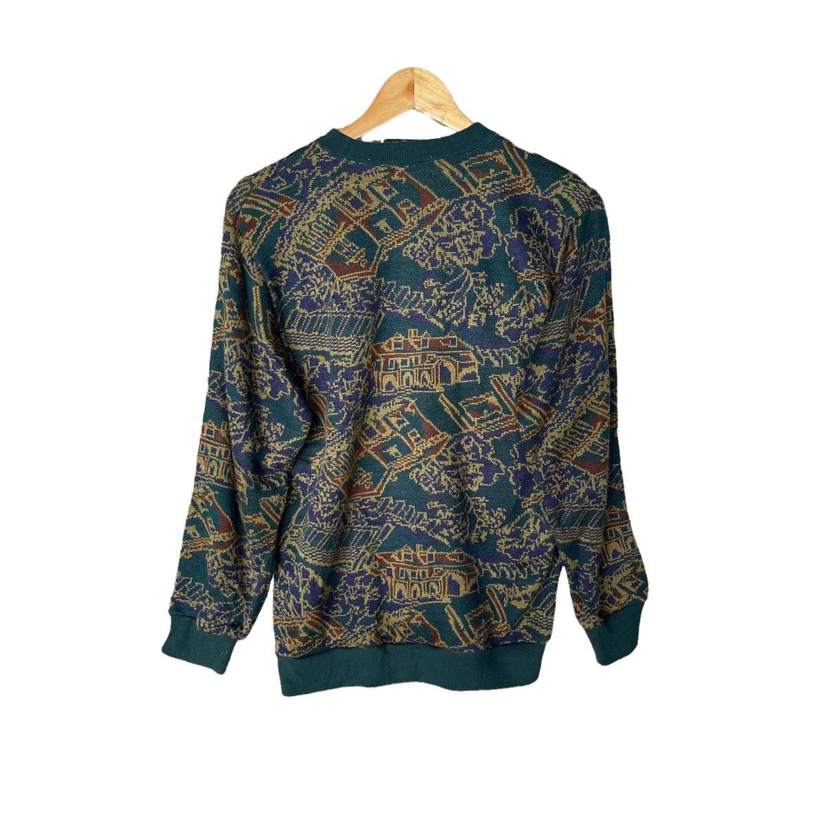 Art Comes First × Vintage Maceli Art Abstract Pattern Knitted Sweater Size US M / EU 48-50 / 2 - 4 Thumbnail