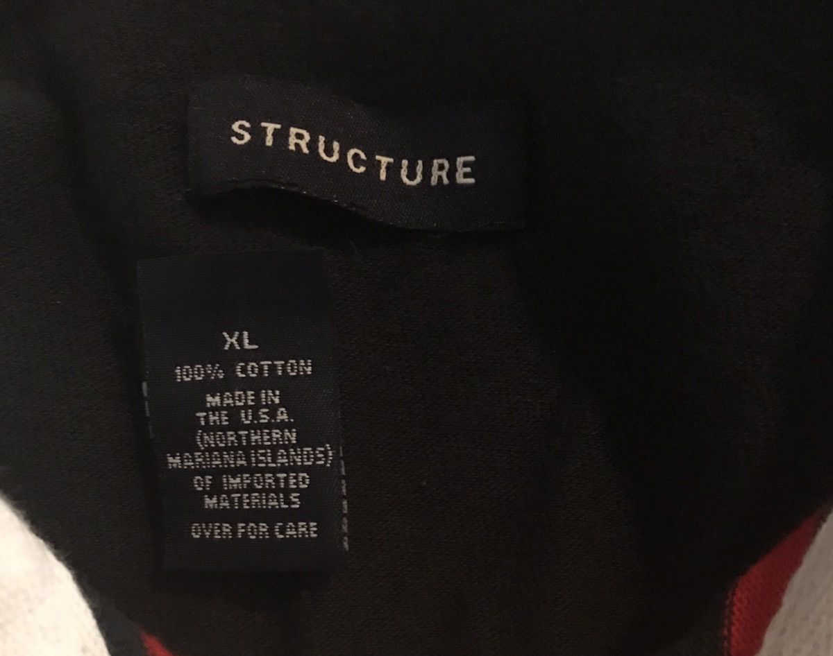 Structure × Vintage Vintage Structure Long Sleeve Polo Shirt-Rugby Size US XL / EU 56 / 4 - 3 Thumbnail