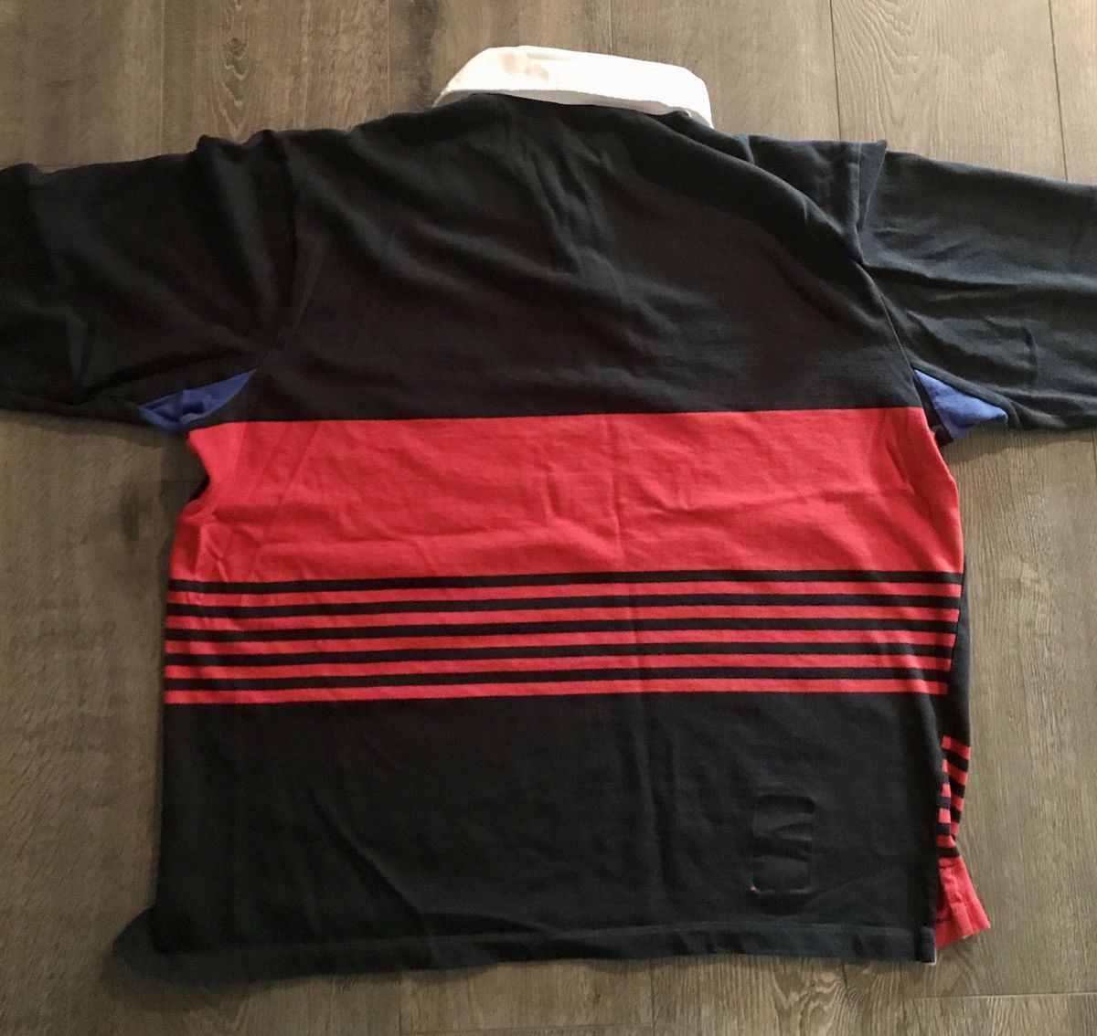 Structure × Vintage Vintage Structure Long Sleeve Polo Shirt-Rugby Size US XL / EU 56 / 4 - 2 Thumbnail