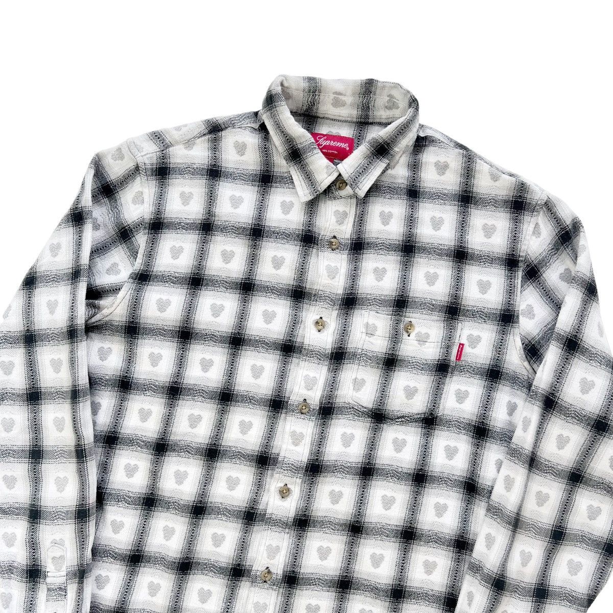 Supreme Supreme SS16 Hearts Plaid Flannel Shirt | Grailed