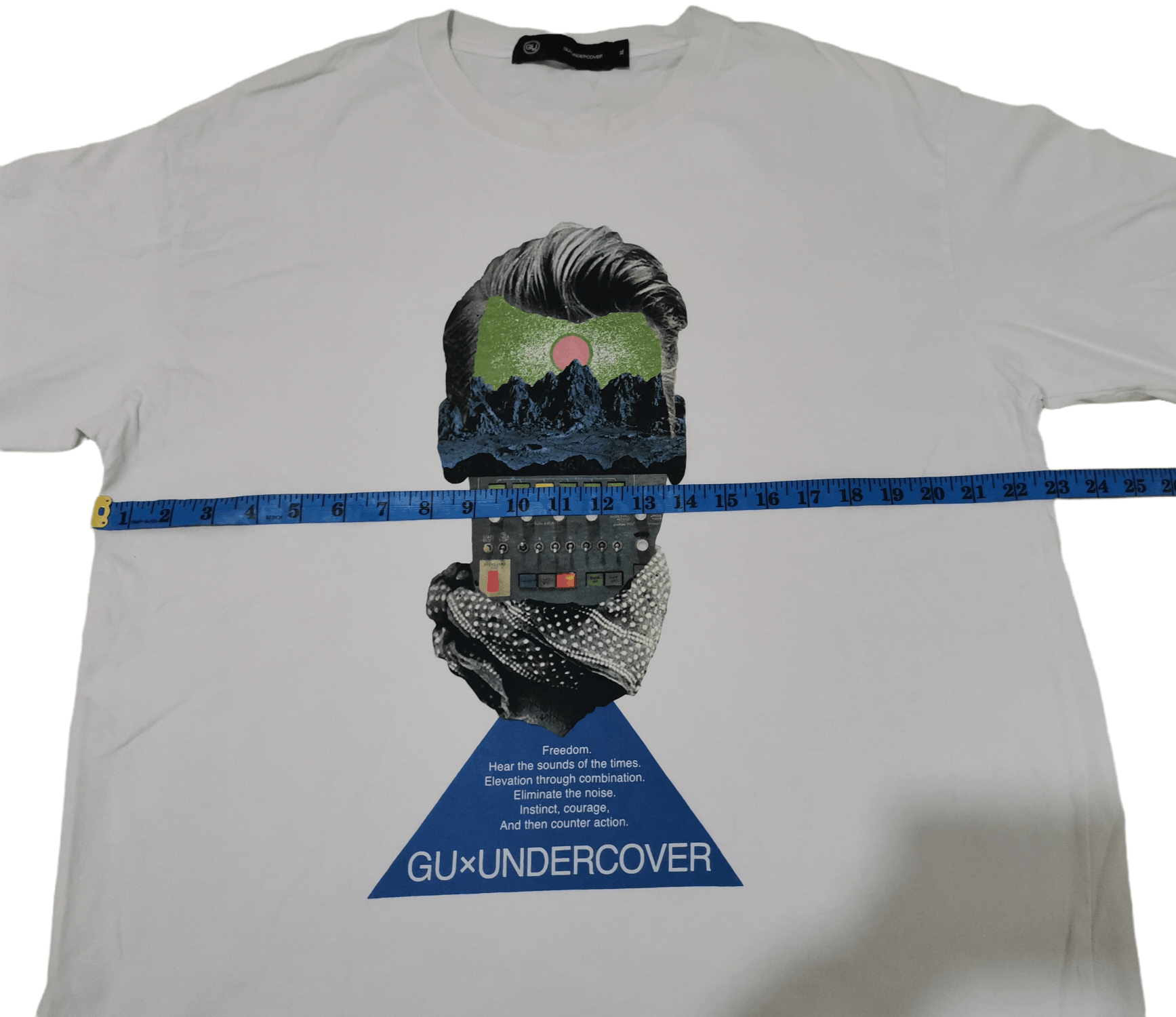 Undercover Undercover × GU Big Graphite Tee White XL Japan Designer Size US XL / EU 56 / 4 - 4 Thumbnail