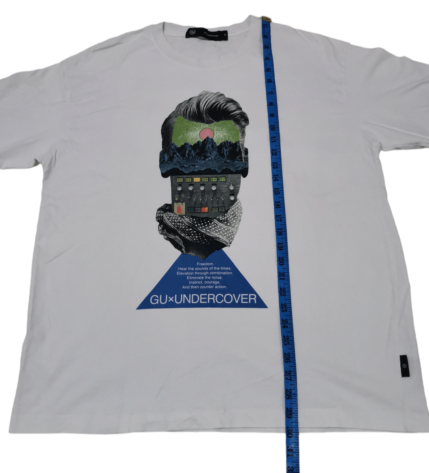 Undercover Undercover × GU Big Graphite Tee White XL Japan Designer Size US XL / EU 56 / 4 - 5 Thumbnail