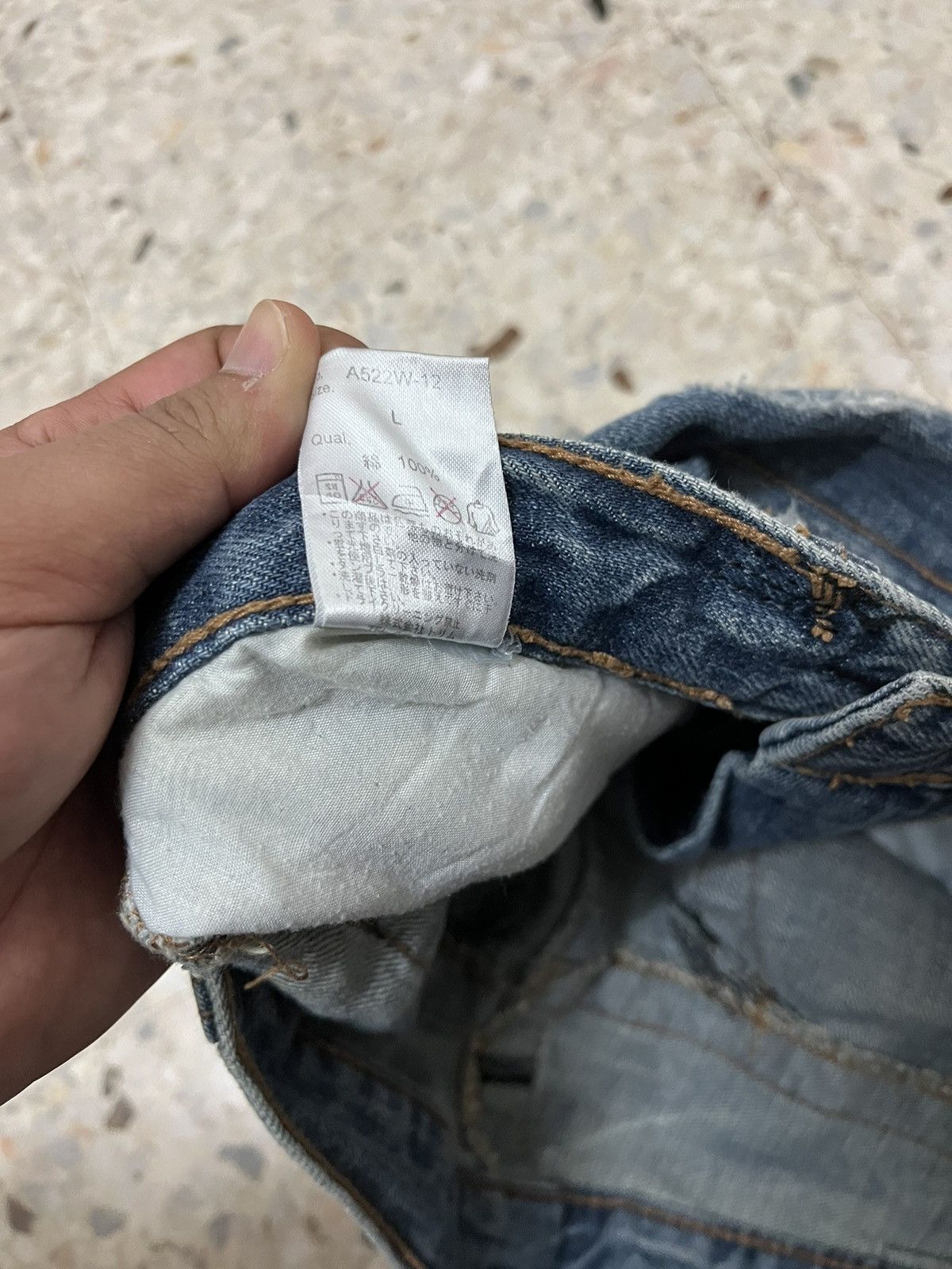 Japanese Brand Japanese brand skull distress denim Size US 33 - 7 Thumbnail