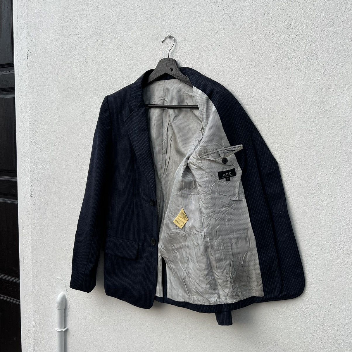 A.P.C. RARE STRIPED CASUAL JACKET APC JAPAN Size US XS / EU 42 / 0 - 11 Thumbnail