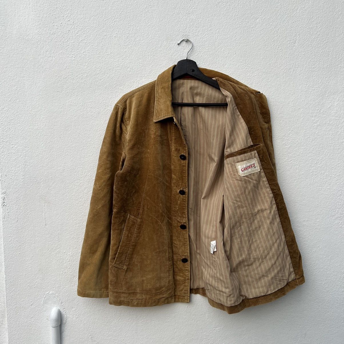 Japanese Brand VINTAGE VELVET WORKERS JACKET CARTER’S Size US M / EU 48-50 / 2 - 8 Thumbnail