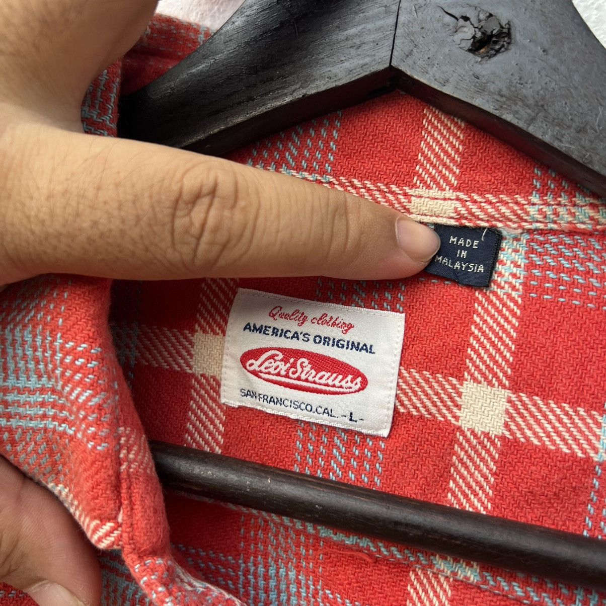 Levi's VINTAGE LEVI’S STRAUSS FLANNEL JACKET TARTAN DESIGN Size US L / EU 52-54 / 3 - 13 Thumbnail