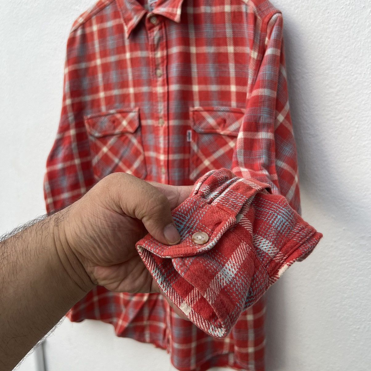 Levi's VINTAGE LEVI’S STRAUSS FLANNEL JACKET TARTAN DESIGN Size US L / EU 52-54 / 3 - 8 Thumbnail