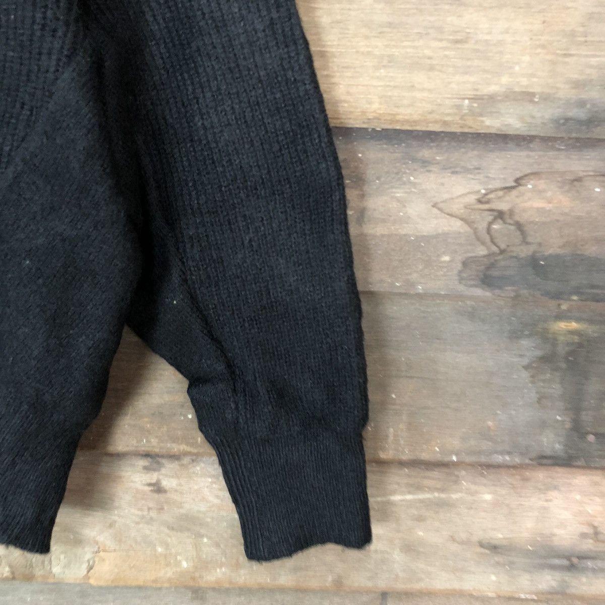 Japanese Brand Vintage GU Cardigan Plain black (knit fabric) Size US M / EU 48-50 / 2 - 4 Thumbnail