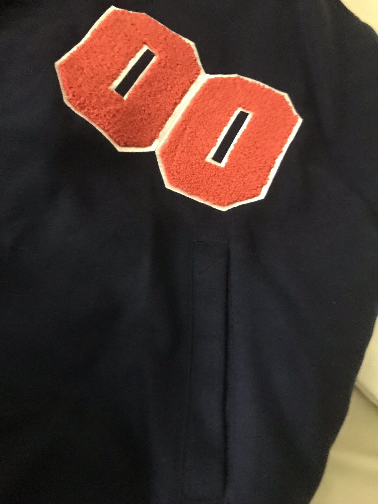 Boohoo OVERSIZED 00 COLORBLOCK VARSITY BOMBER JACKET Size L / US 10 / IT 46 - 8 Thumbnail