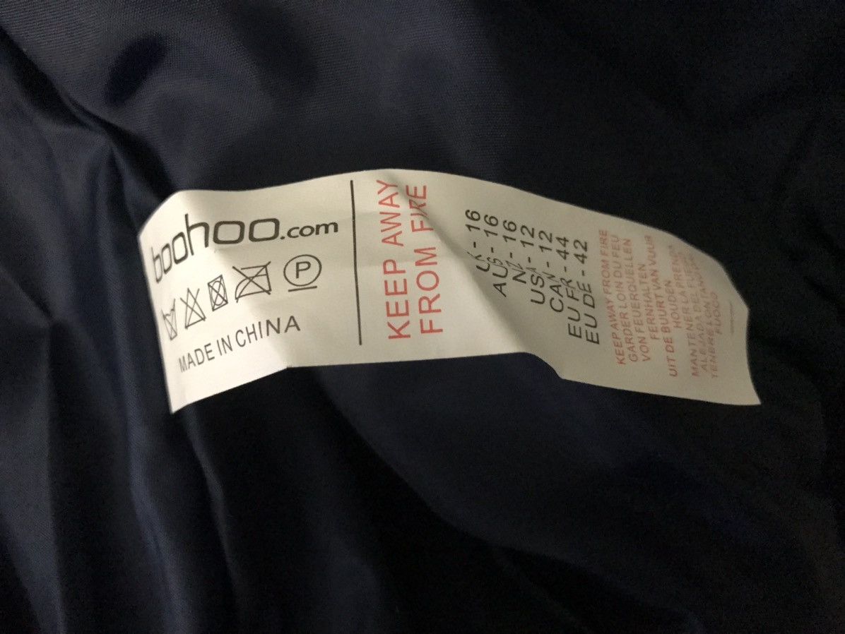 Boohoo OVERSIZED 00 COLORBLOCK VARSITY BOMBER JACKET Size L / US 10 / IT 46 - 7 Thumbnail
