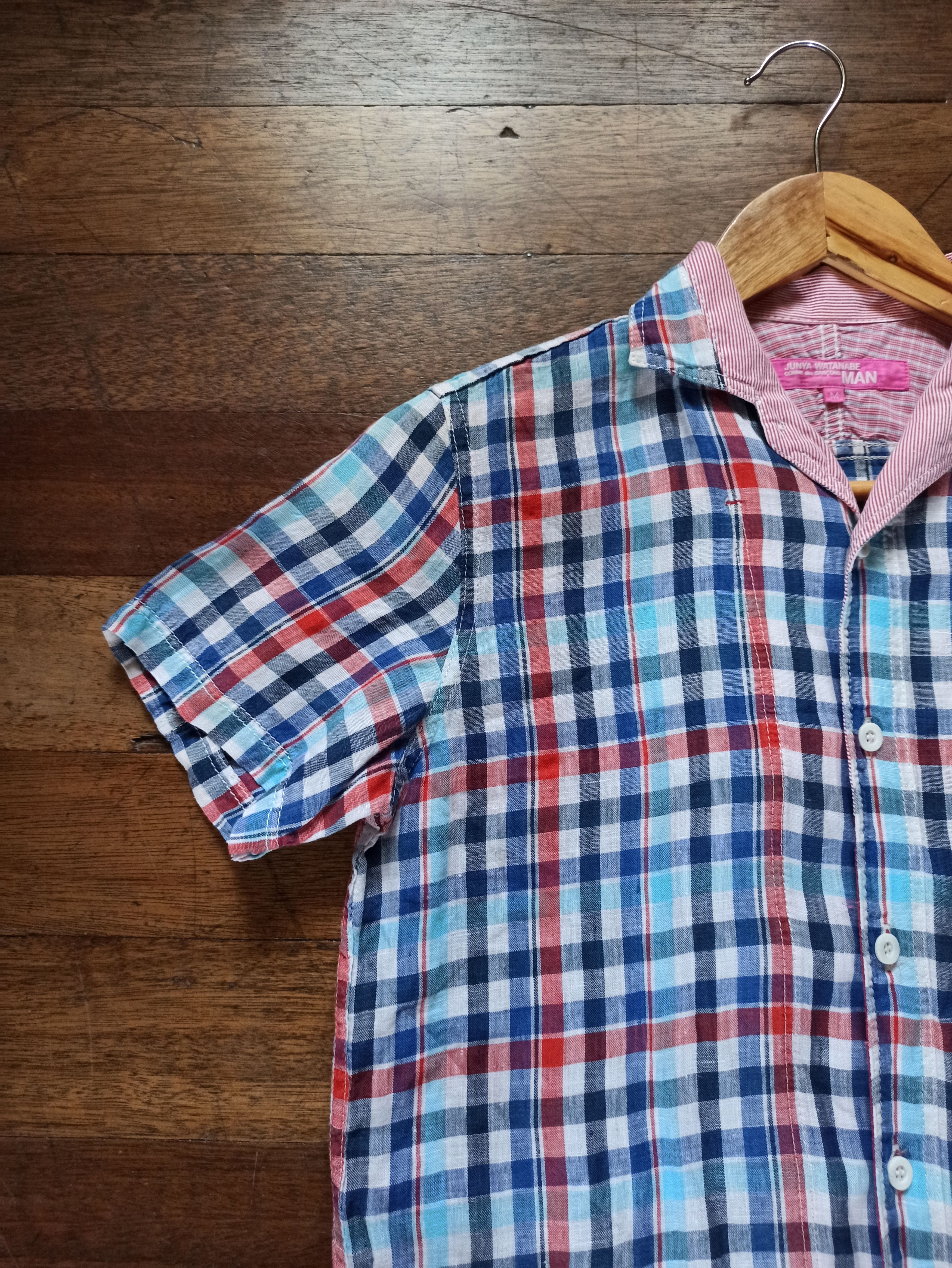 Junya Watanabe Cdg Junya Watanabe Checkered Long Polo Size US M / EU 48-50 / 2 - 3 Thumbnail