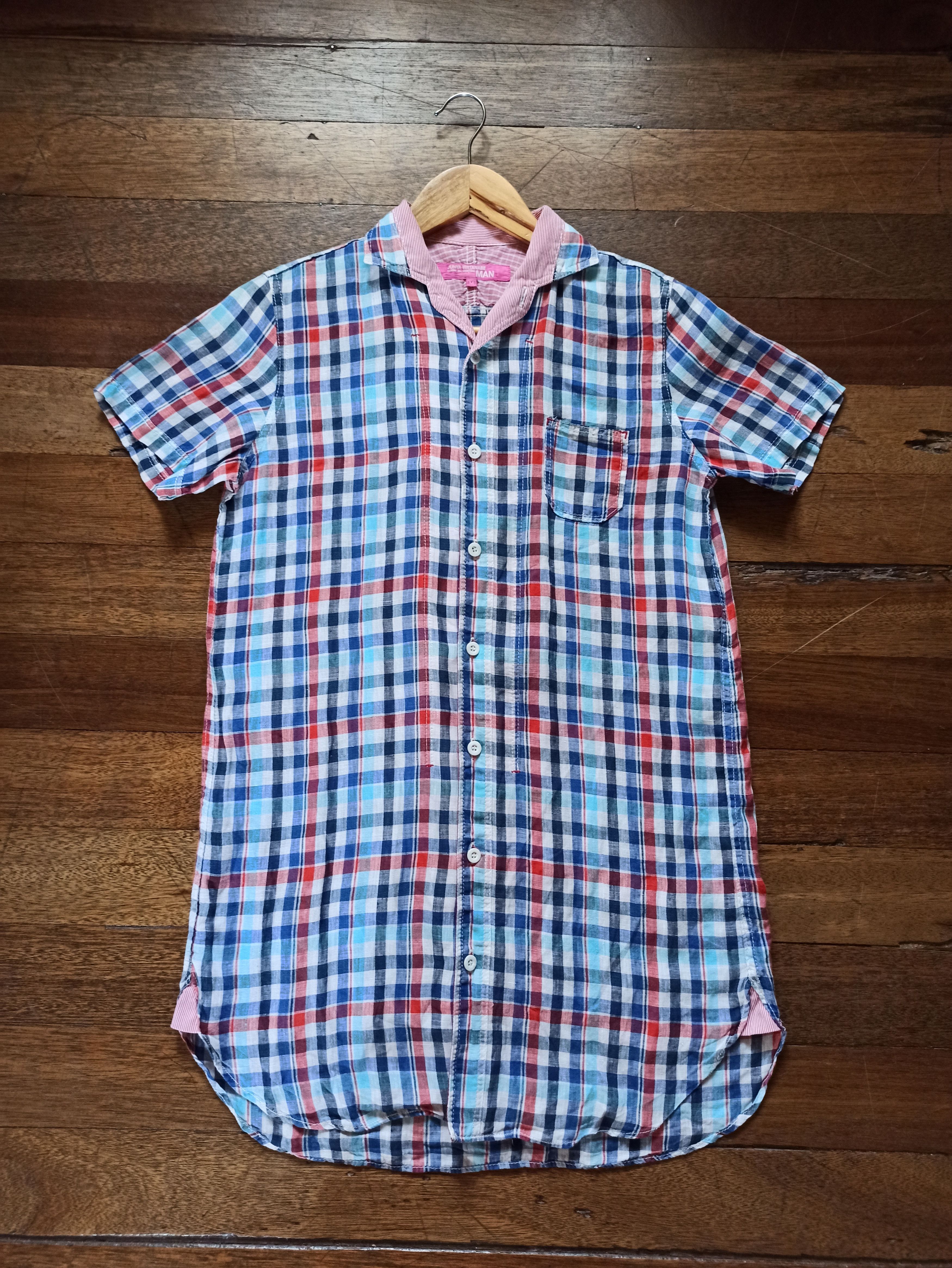 Junya Watanabe Cdg Junya Watanabe Checkered Long Polo Size US M / EU 48-50 / 2 - 1 Thumbnail