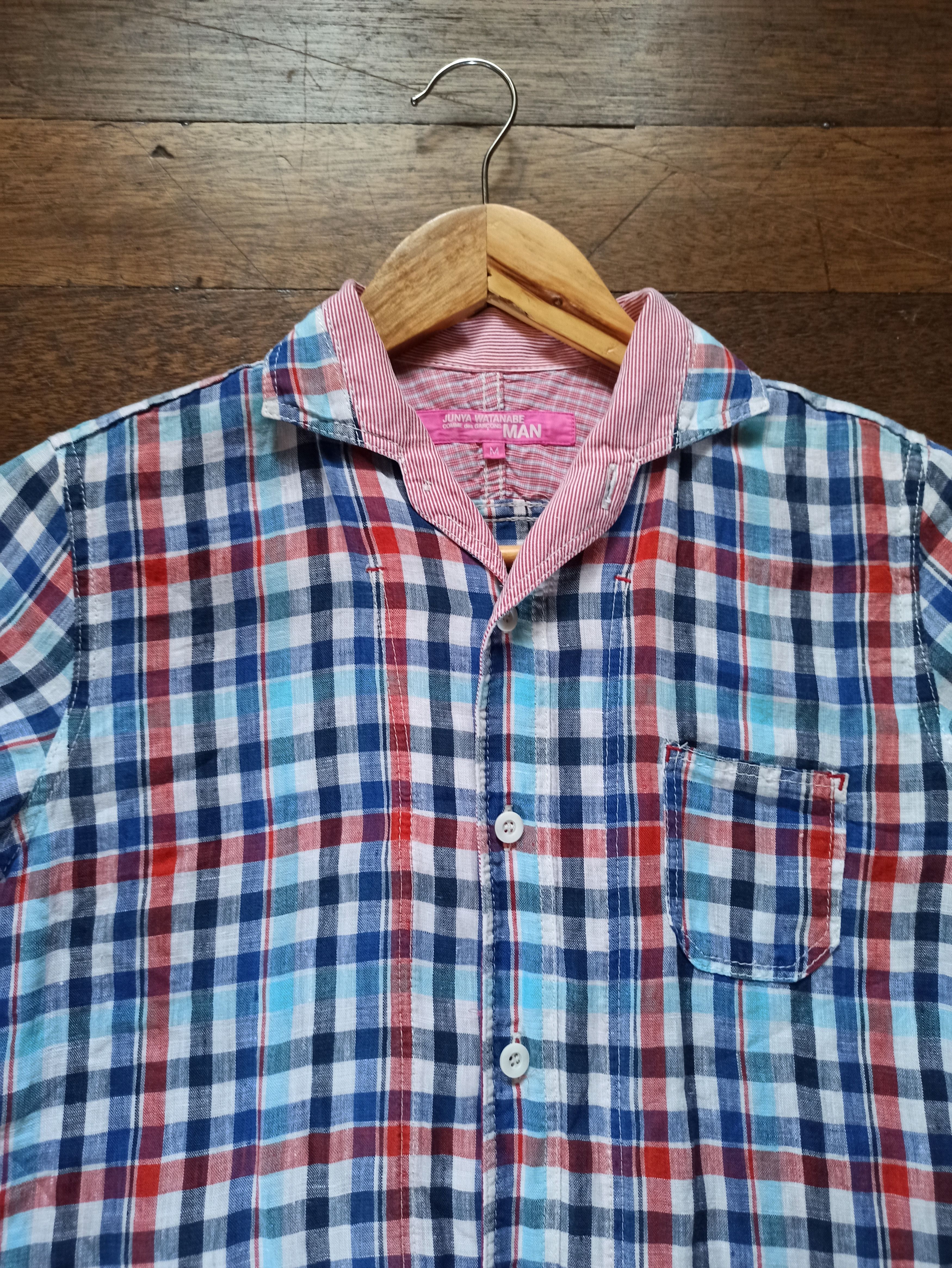 Junya Watanabe Cdg Junya Watanabe Checkered Long Polo Size US M / EU 48-50 / 2 - 2 Thumbnail