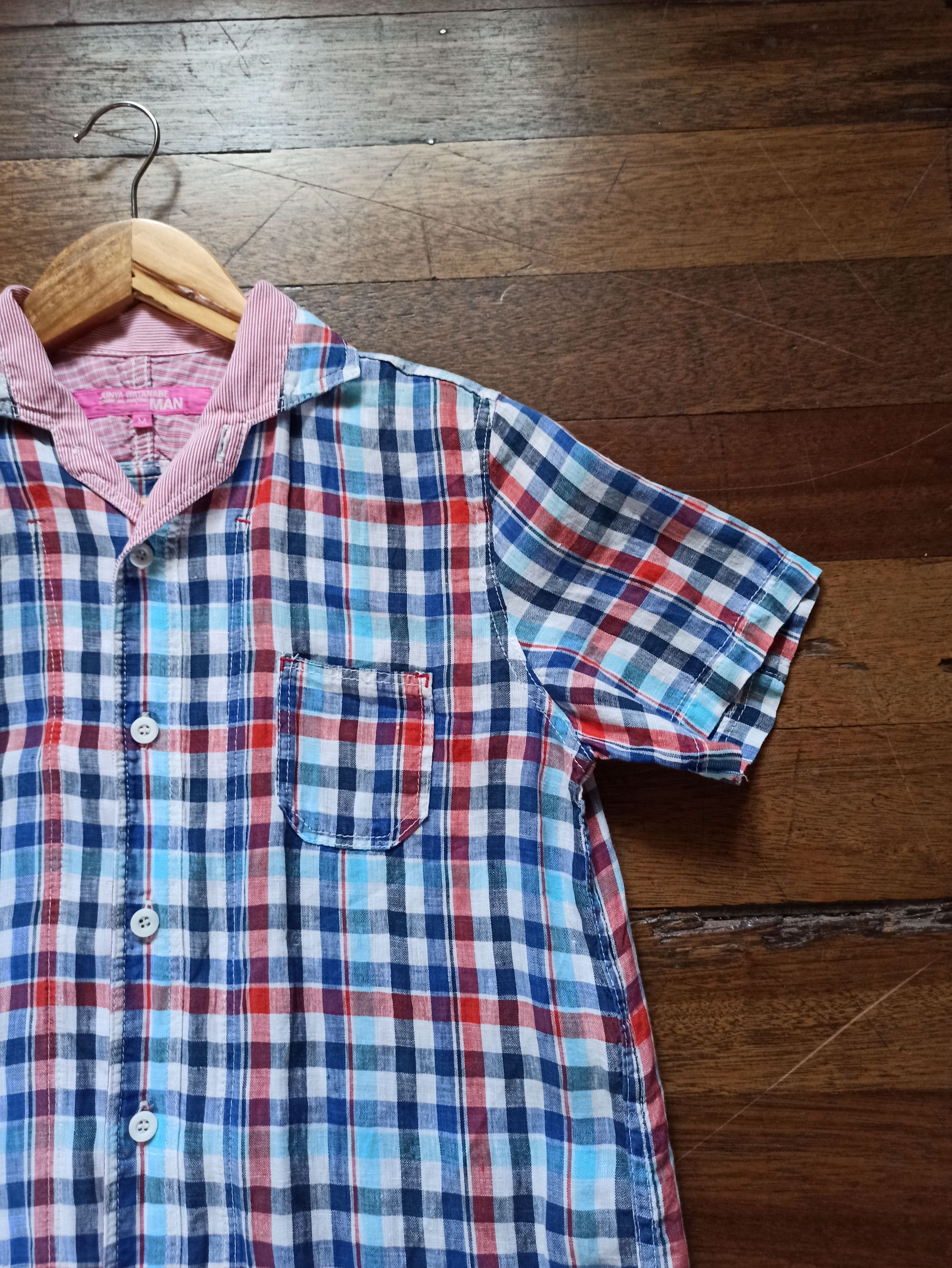 Junya Watanabe Cdg Junya Watanabe Checkered Long Polo Size US M / EU 48-50 / 2 - 4 Thumbnail