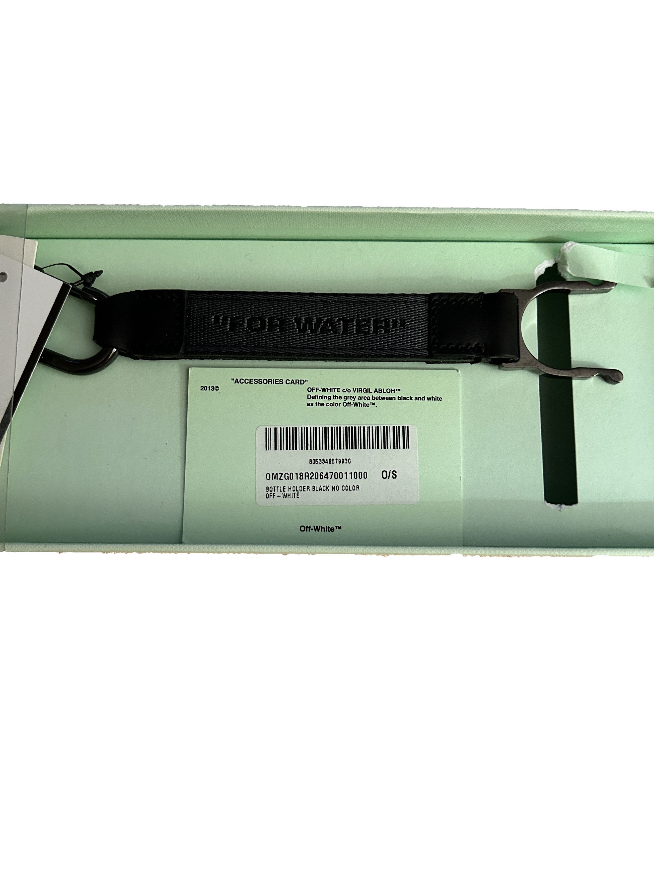 Off-White bottle holder black leather "for water" Virgil abloh Size ONE SIZE - 3 Thumbnail