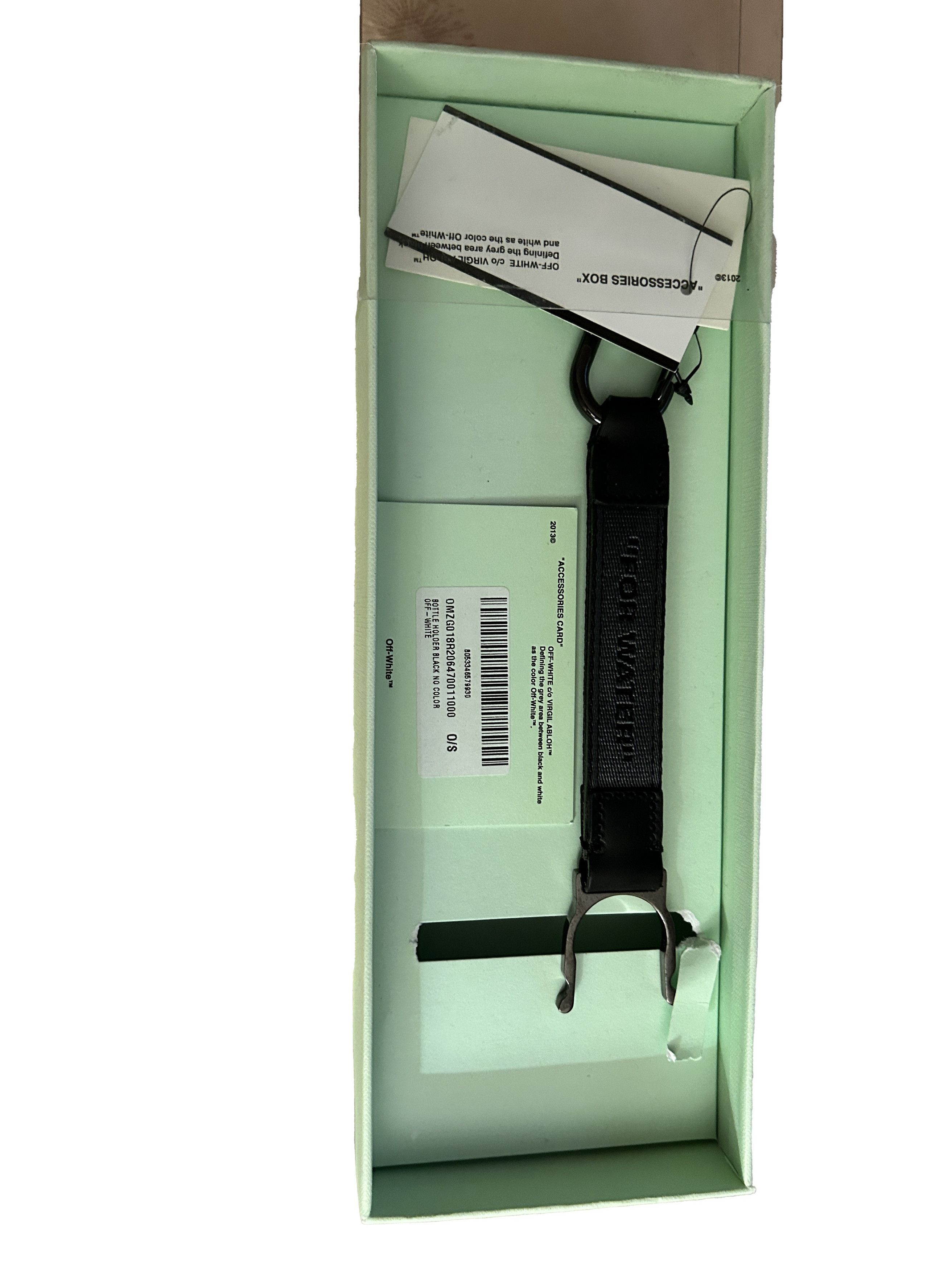 Off-White bottle holder black leather "for water" Virgil abloh Size ONE SIZE - 1 Thumbnail